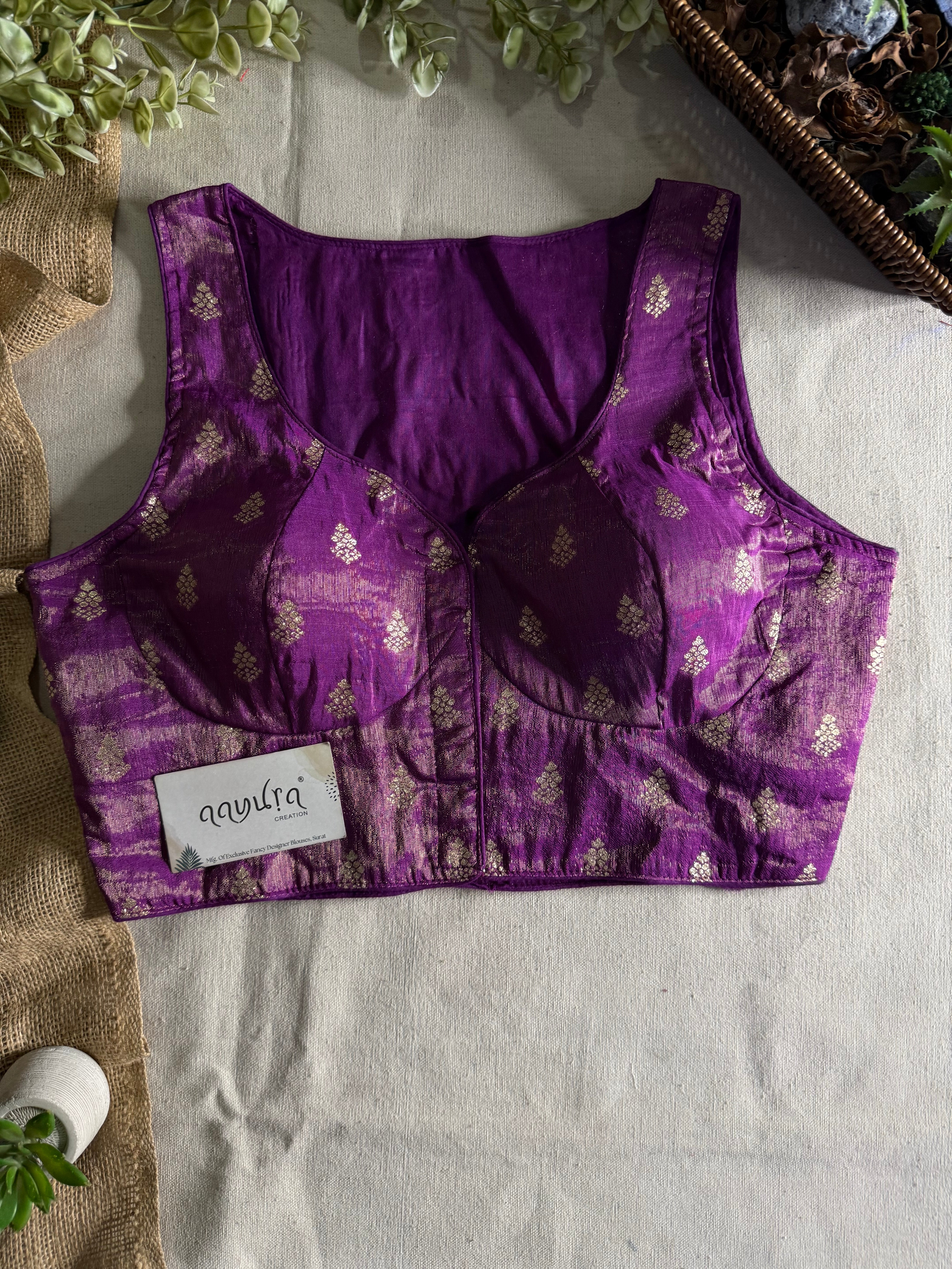 Heritage Banarasi Silk Multi-Thread Work Blouse