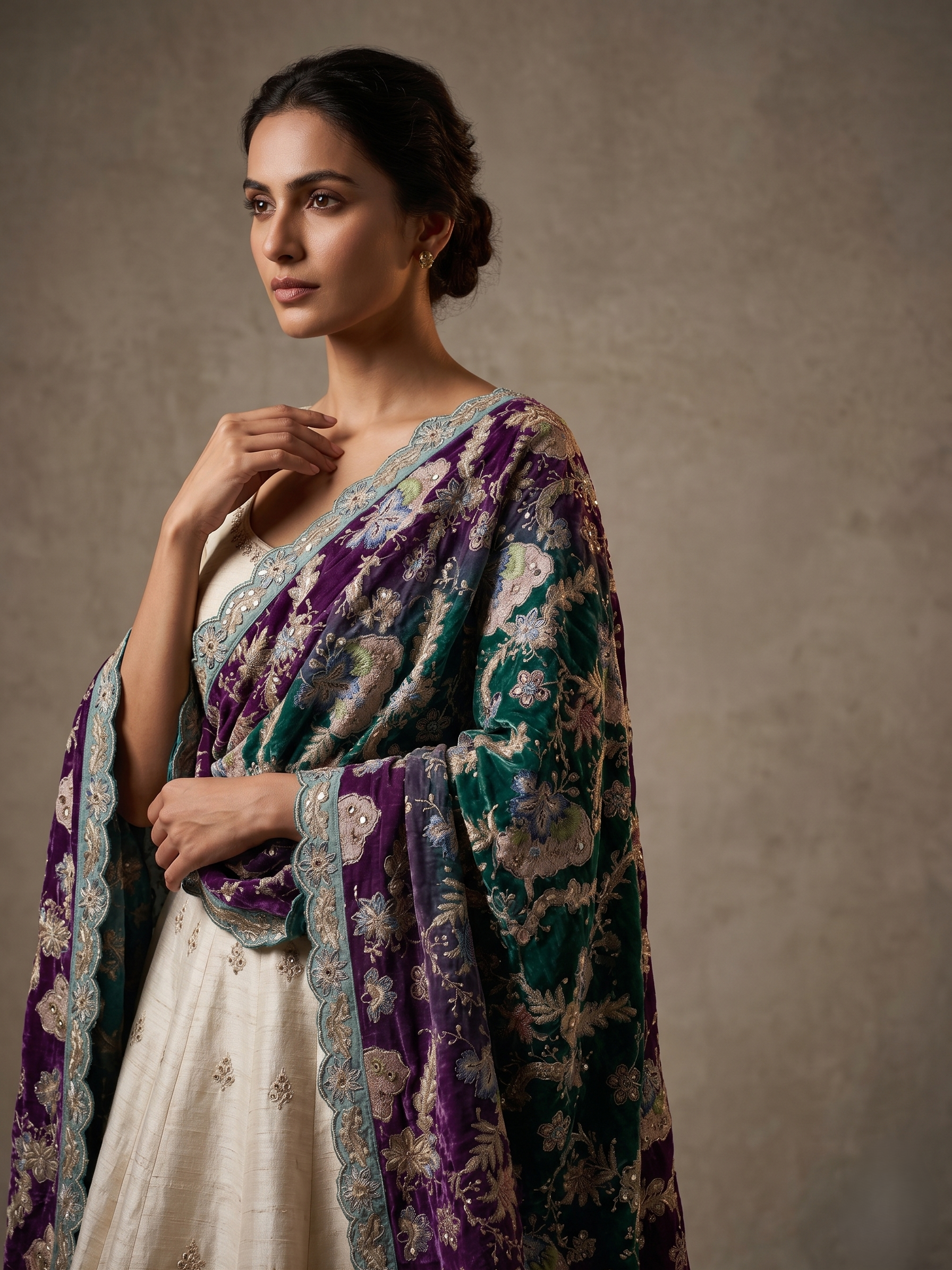 Varnika Thread Embellished Dupatta