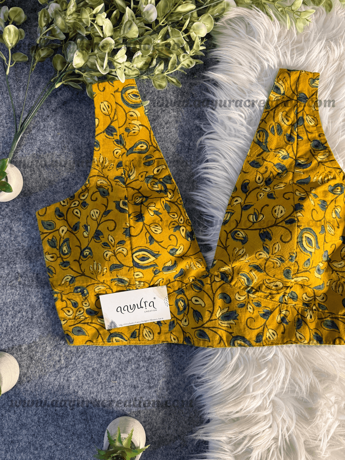 Ajrakh V Neck