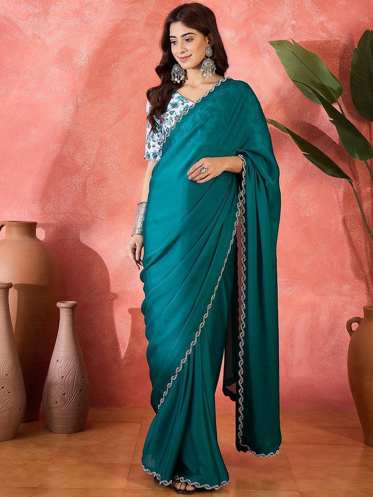 Luxe Edge – Jarkan Border Designer Saree