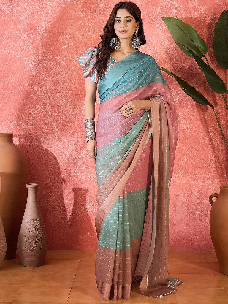 Bandhej Royale – Zari Weaving Saree
