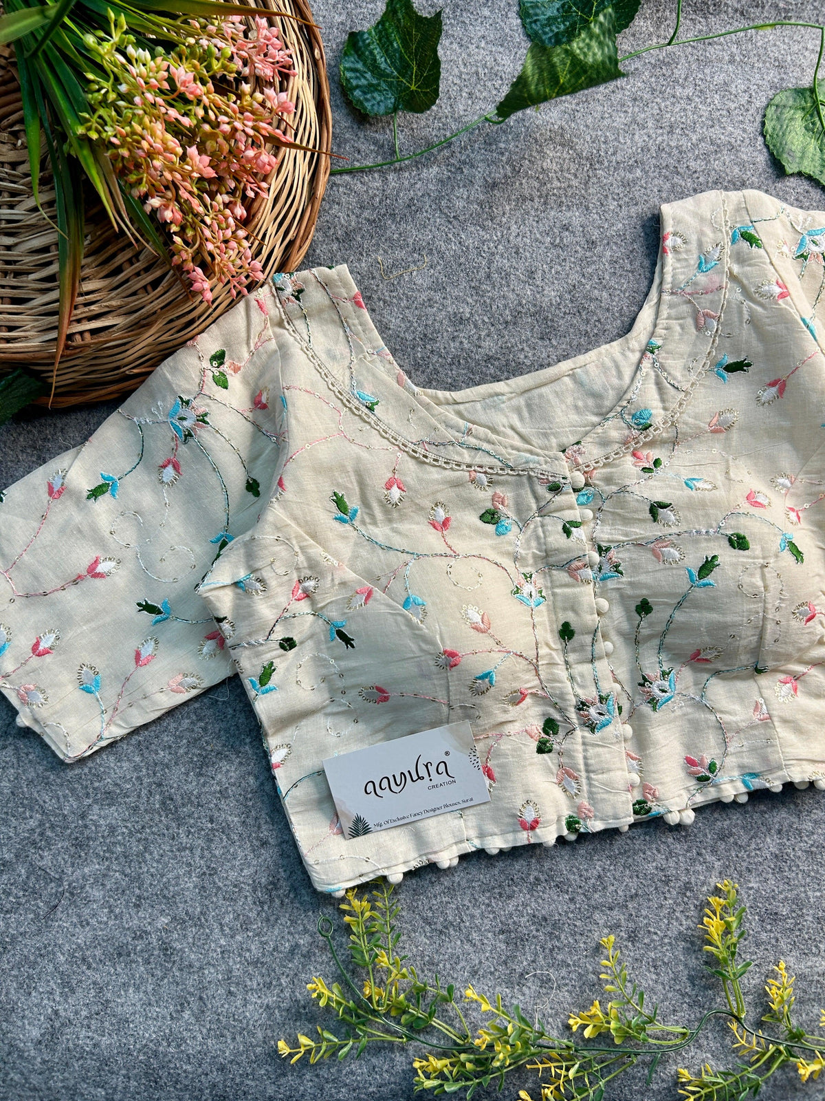 Cotton Collar Blouse
