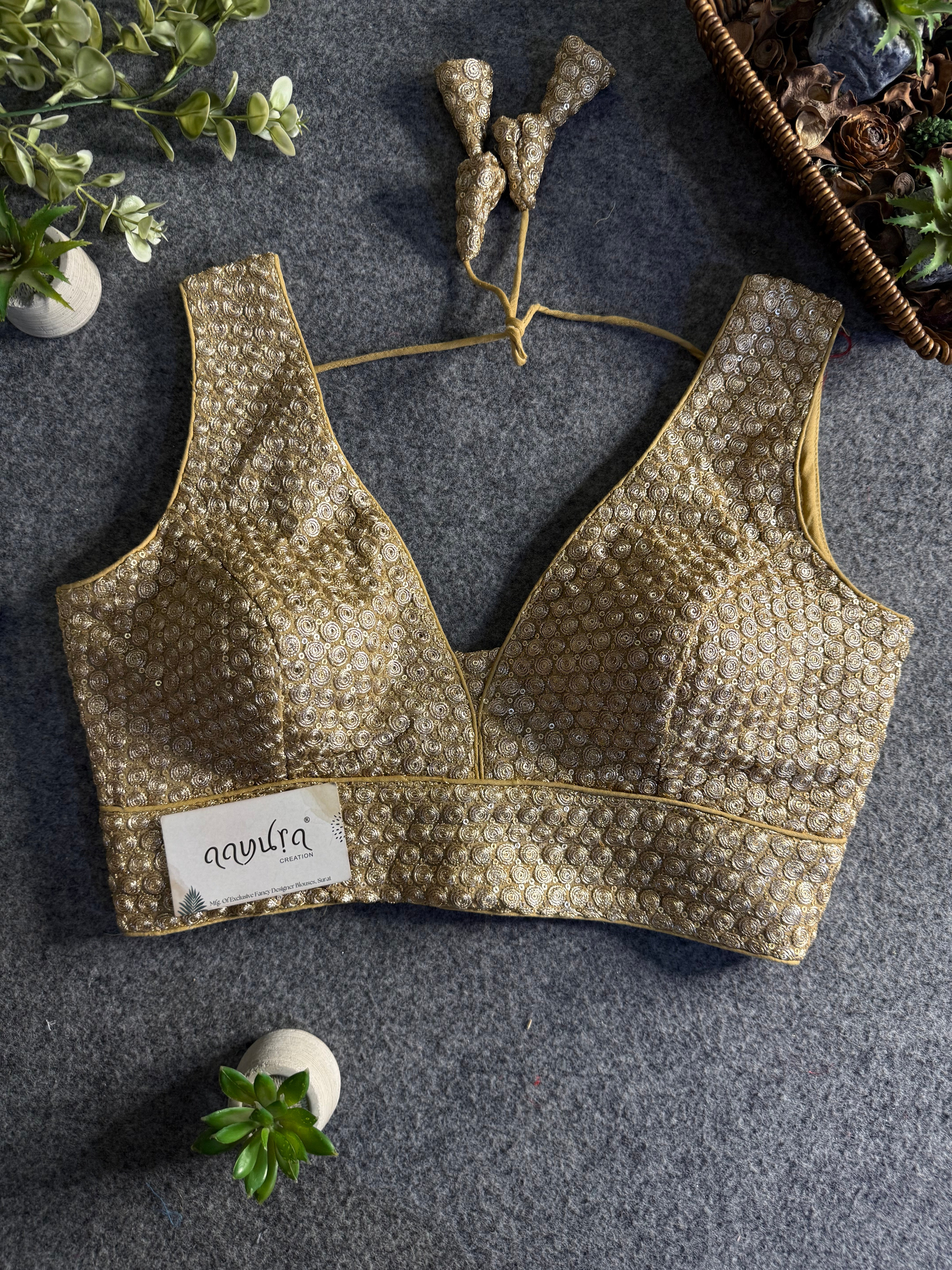 Divine Sequence Partywear Blouse