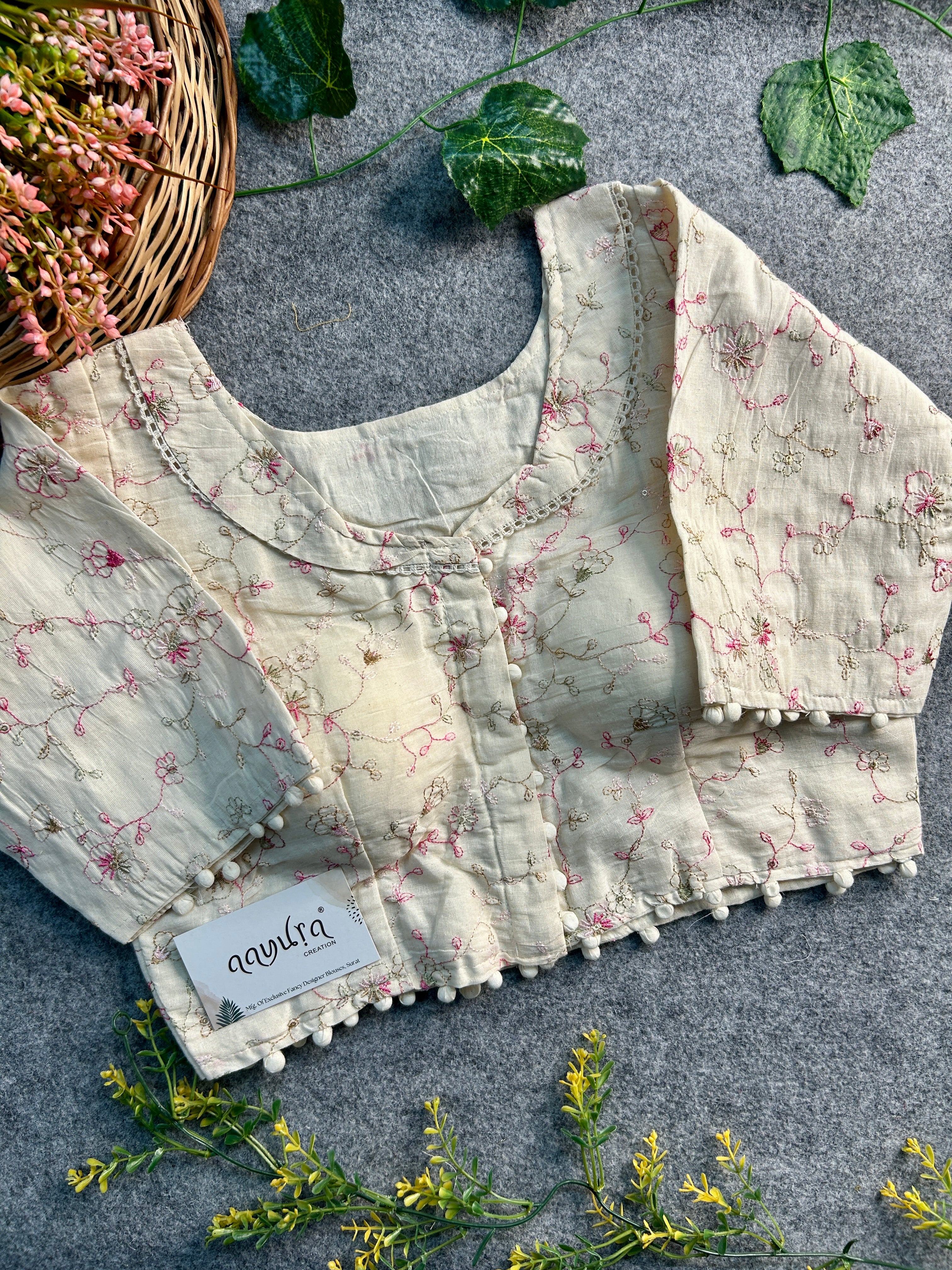 Khadi Cotton Coller Blouse