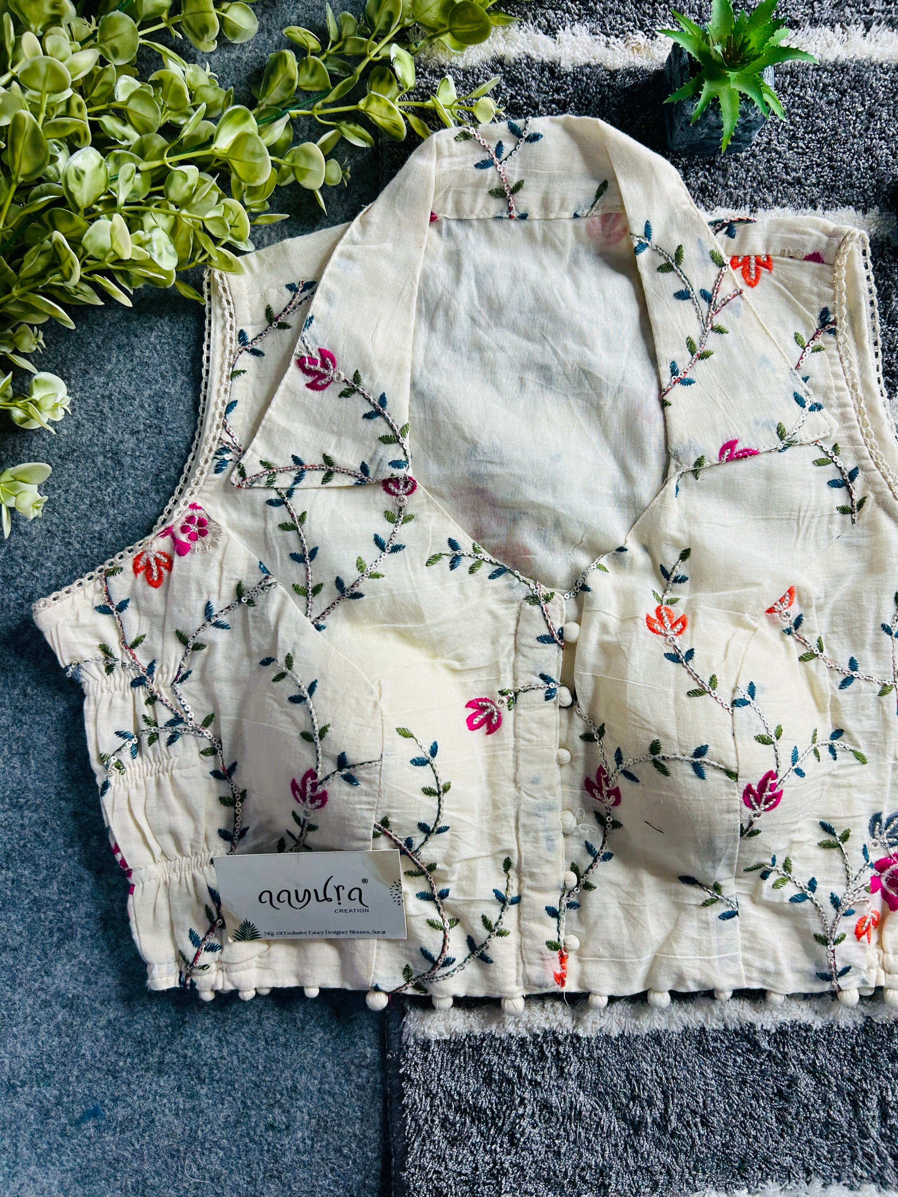 Khadi Stretchable Blouse