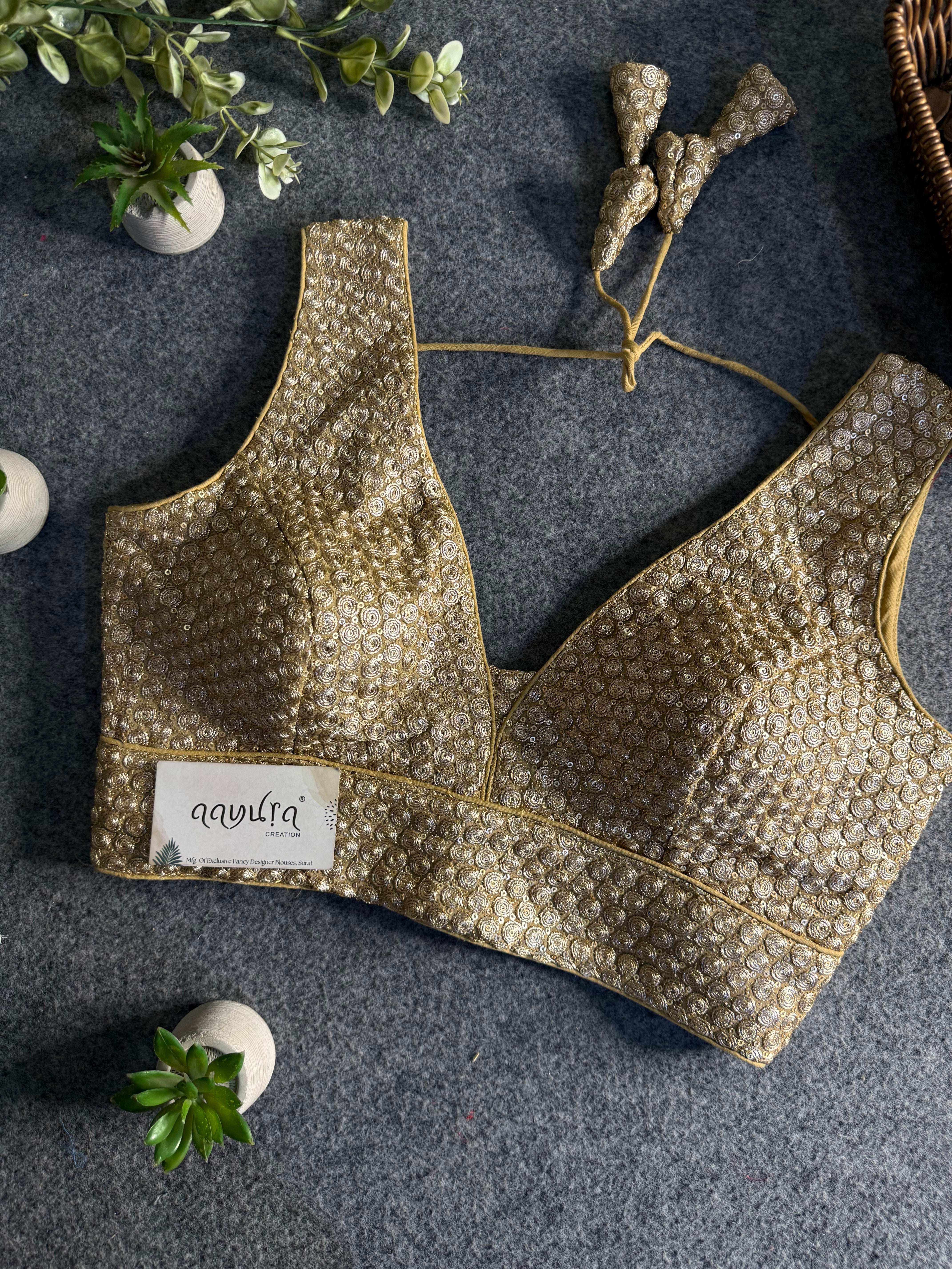 Divine Sequence Partywear Blouse