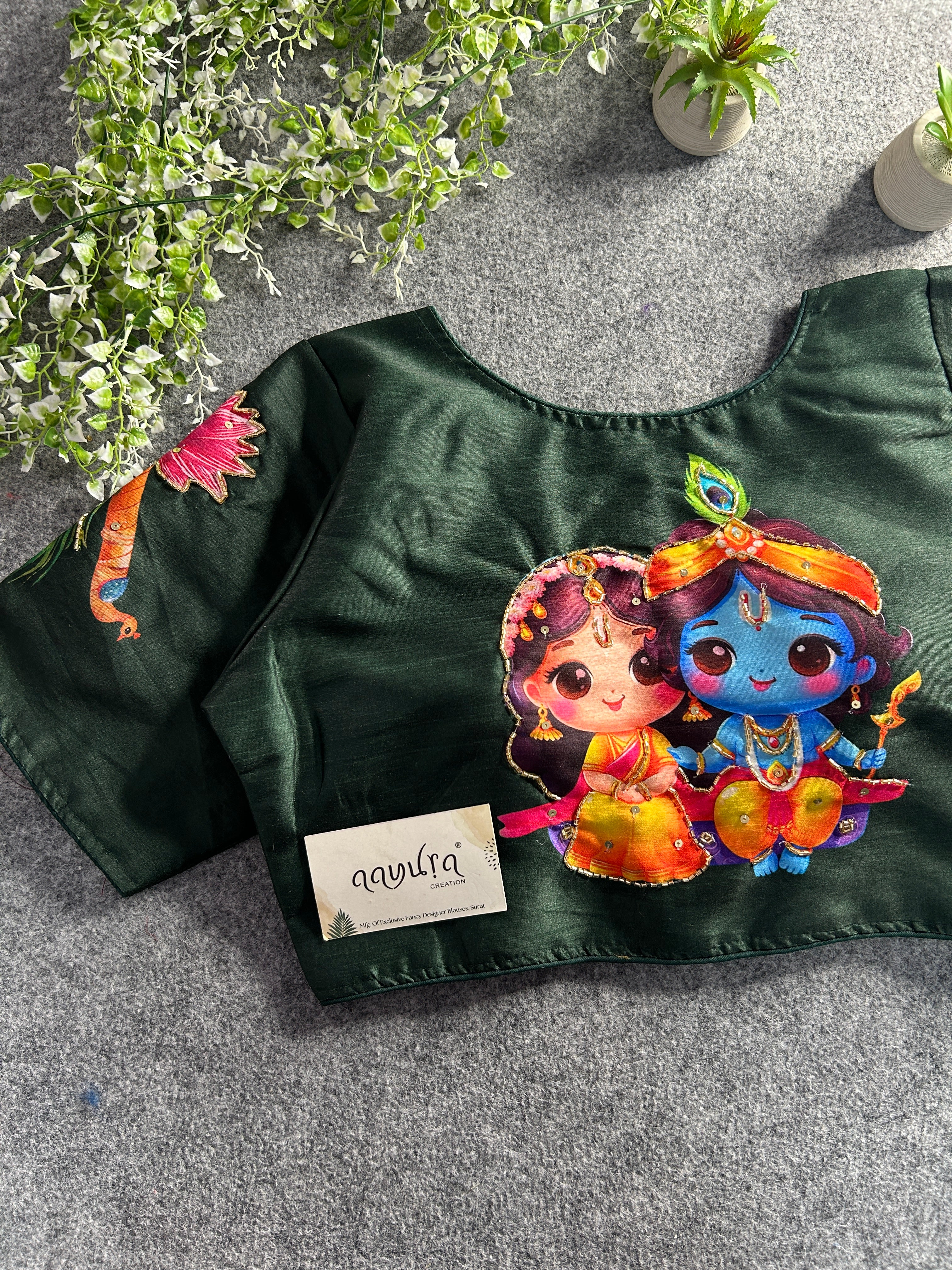 Krishna Radha Print Blouse