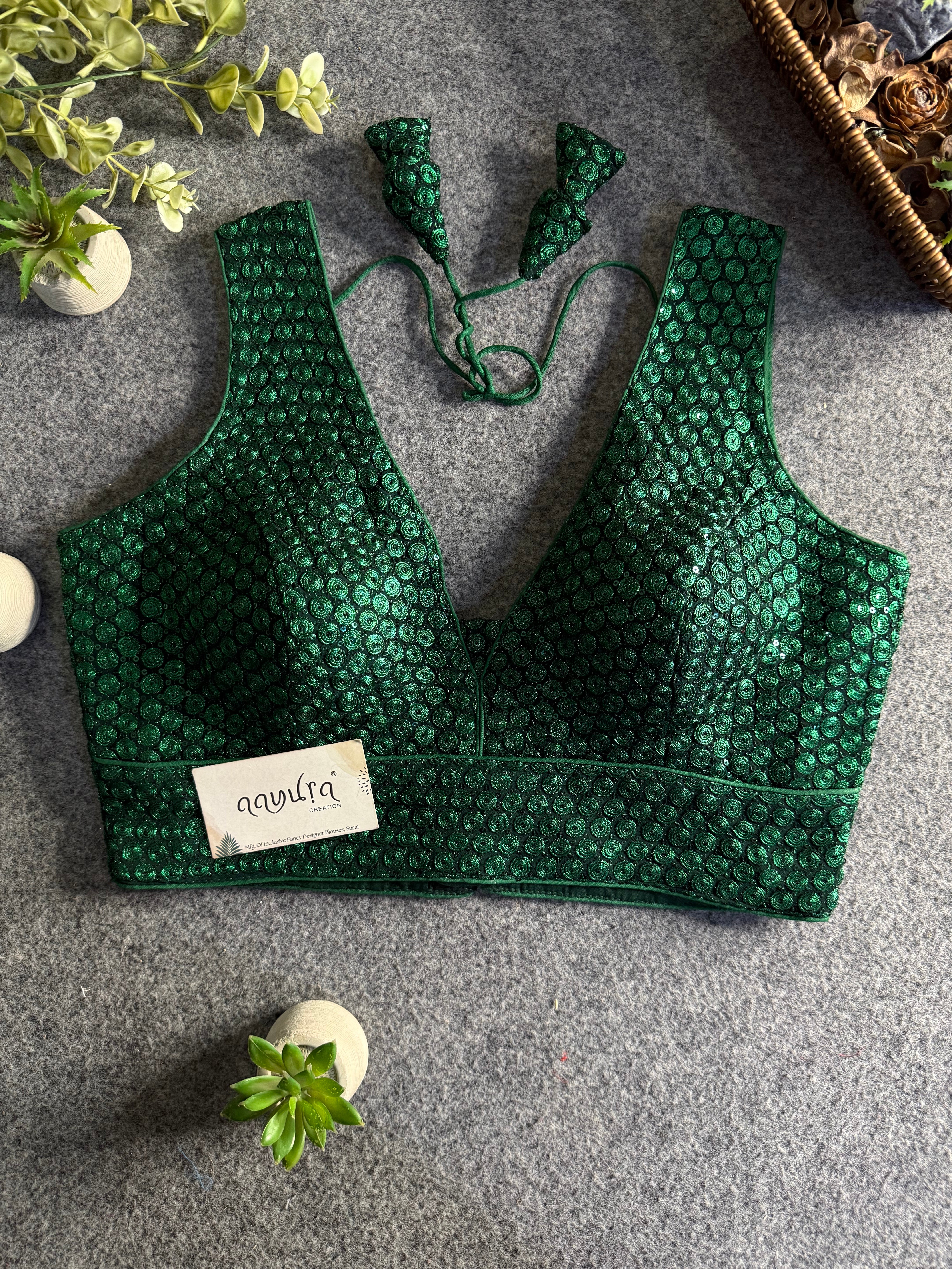 Divine Sequence Partywear Blouse