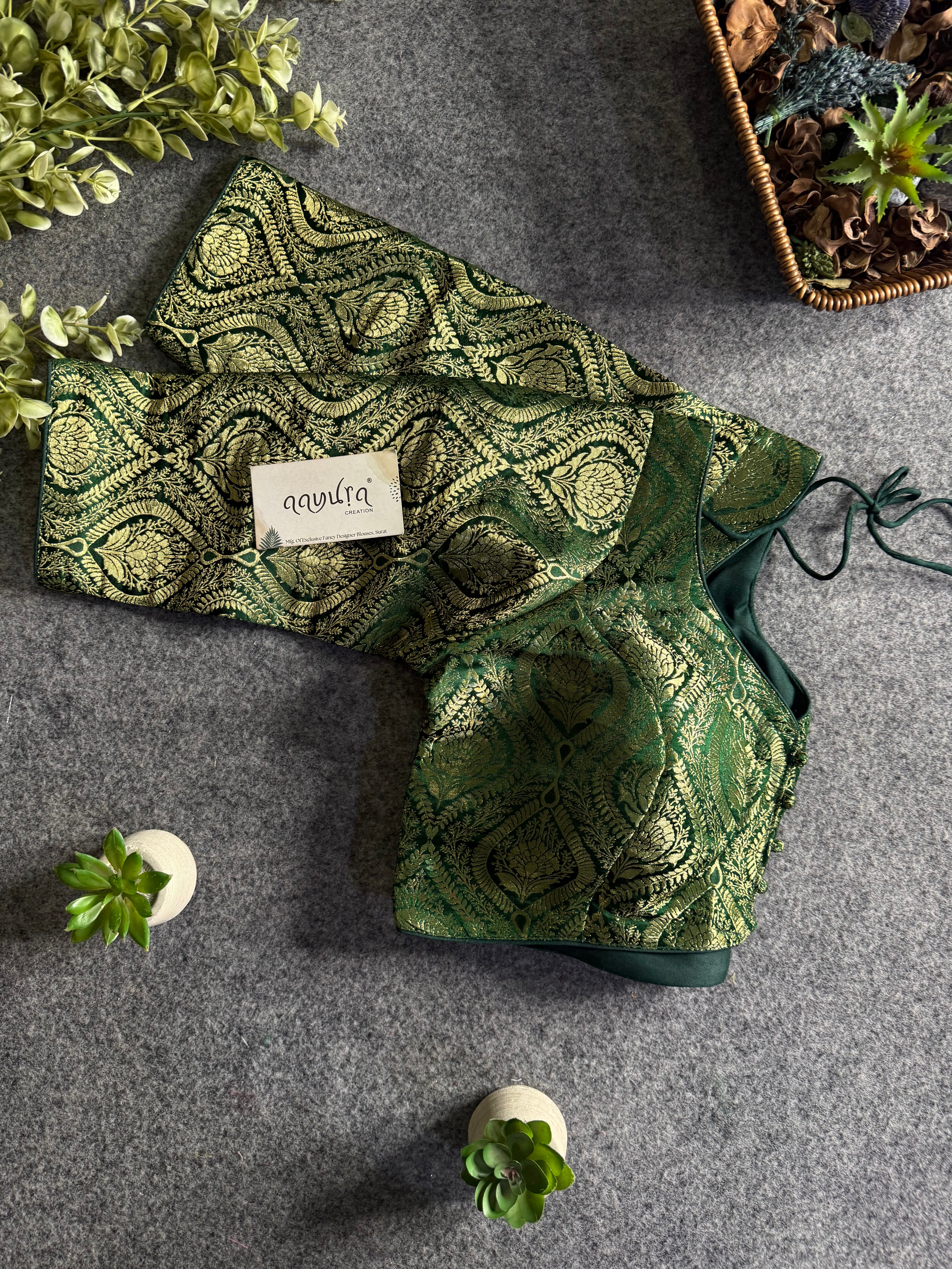 Ira Banarasi Classic Sleeve Blouse