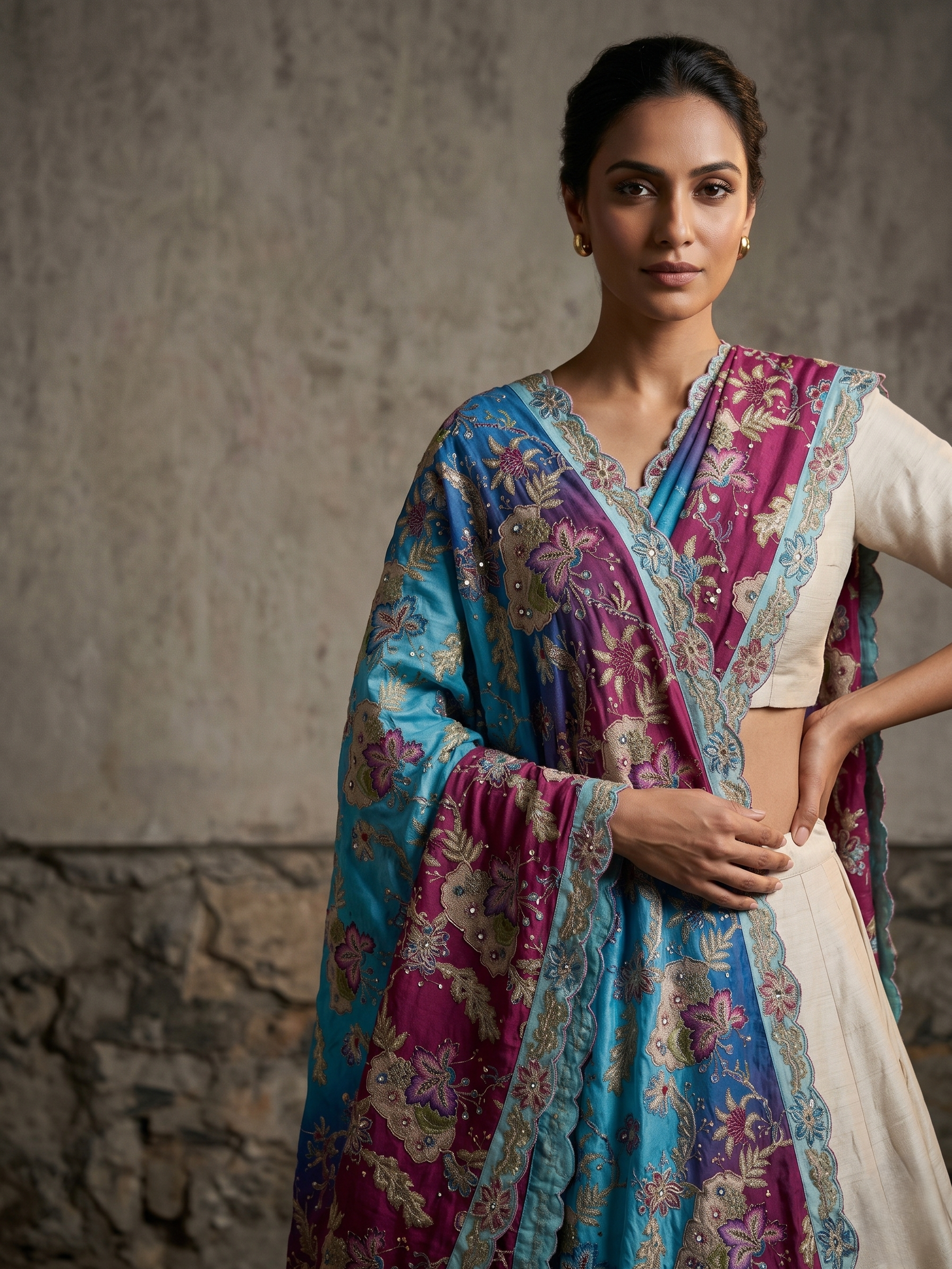Varnika Thread Embellished Dupatta