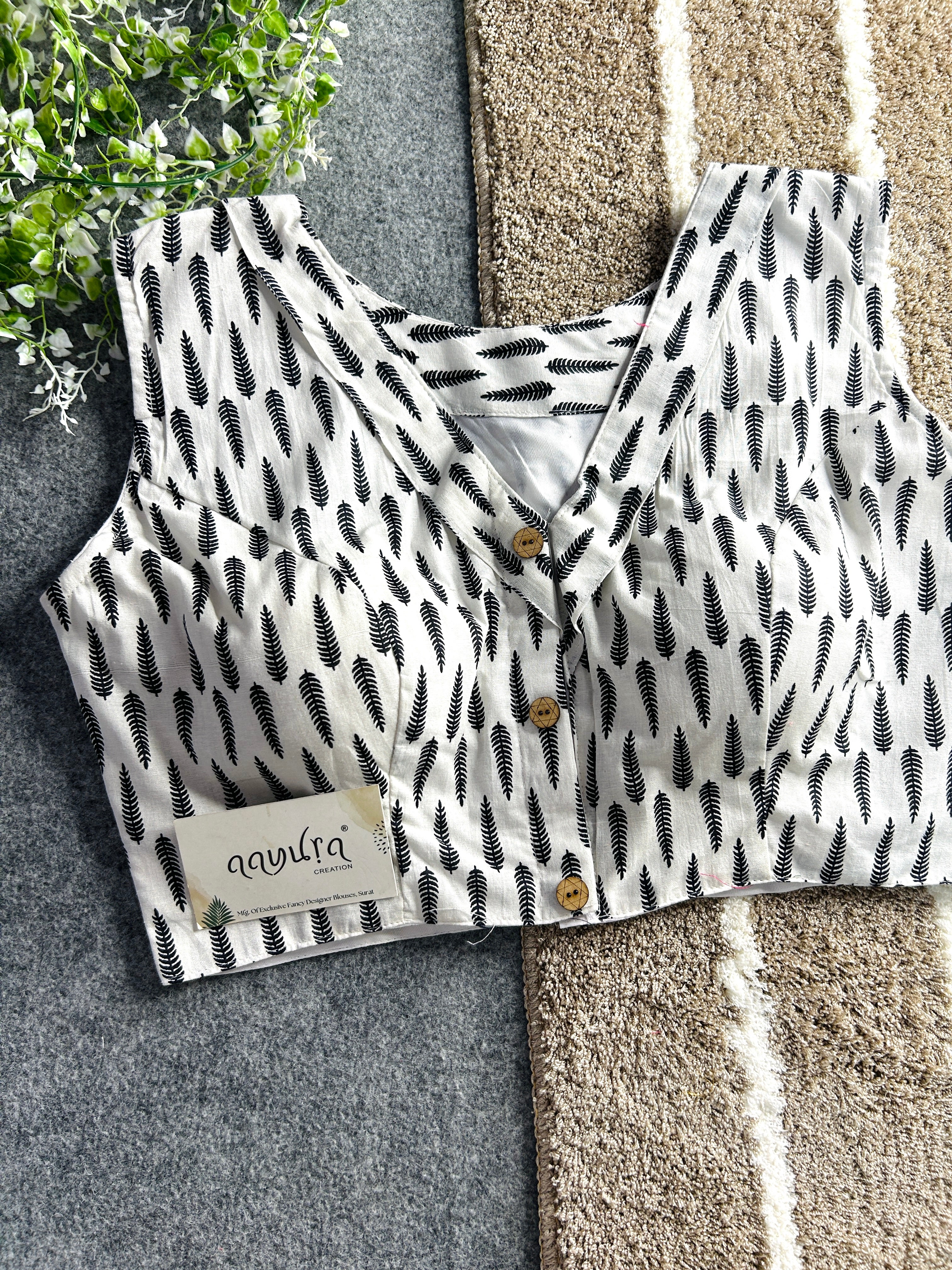 Cotton Coller Blouse