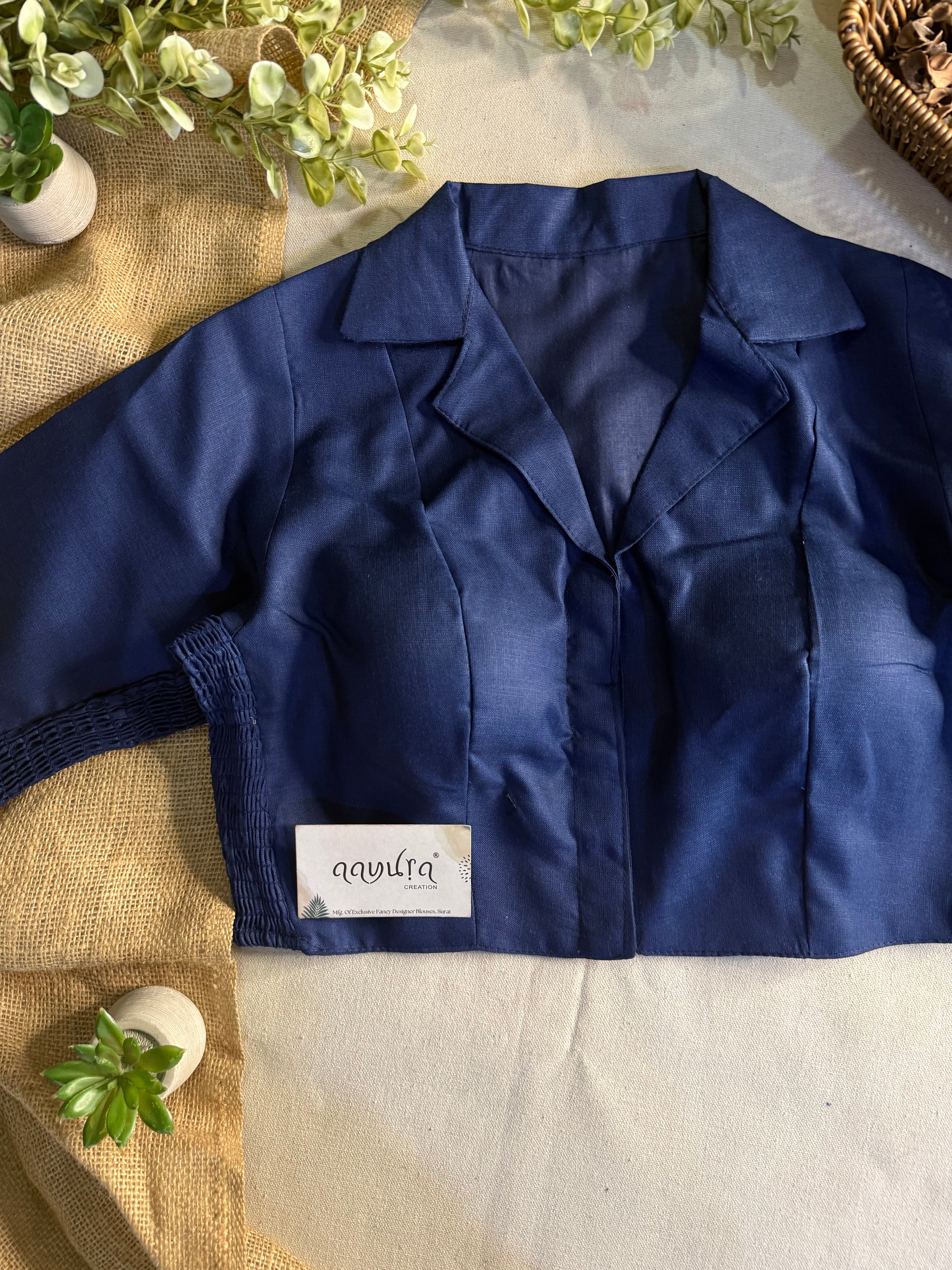 Comfort Fit Cotton Coller Blouse