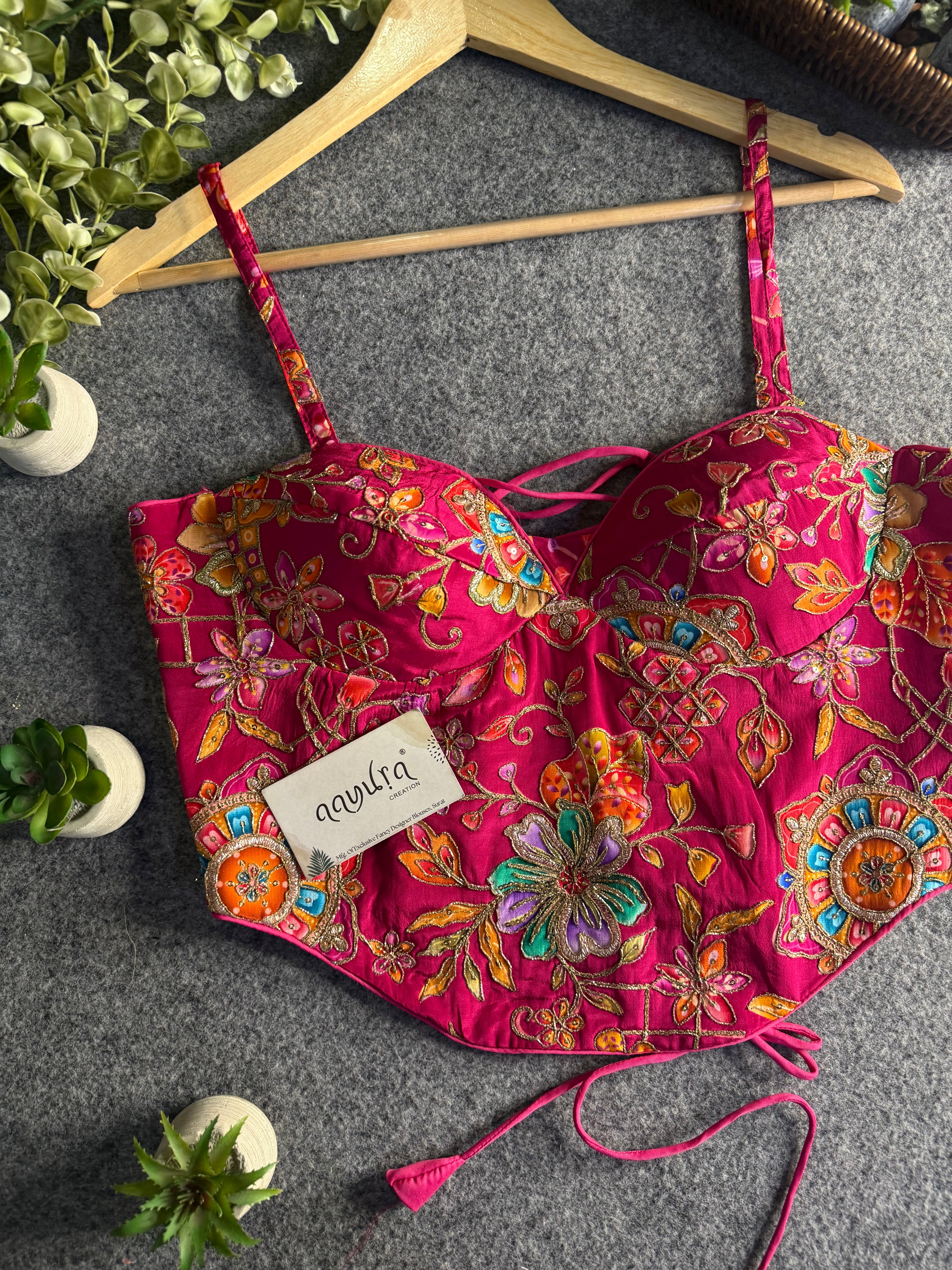 Aavya Luxe Crepe Silk Co-Ord Blouse