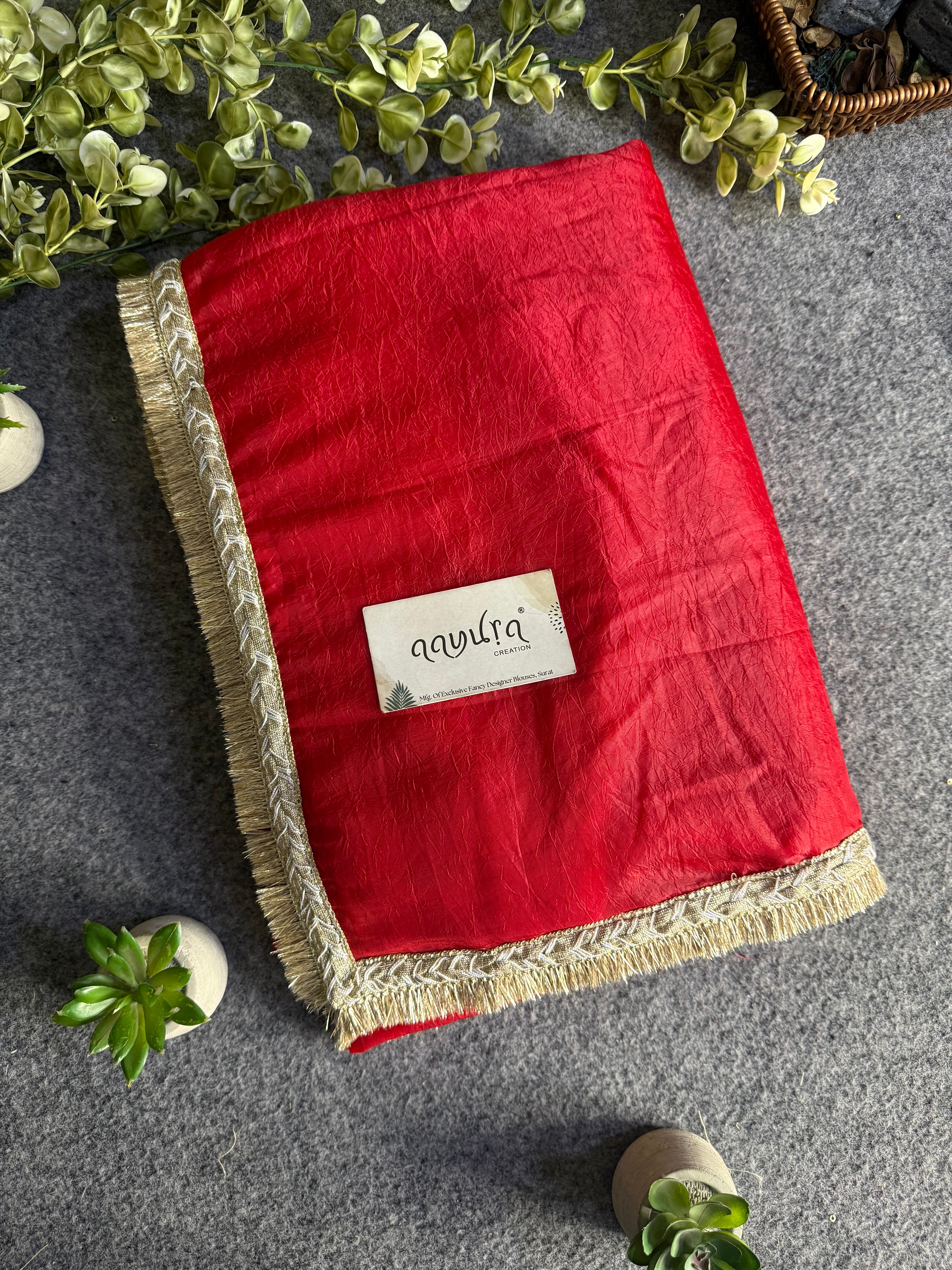 Luxe Mirror Muse Saree Set