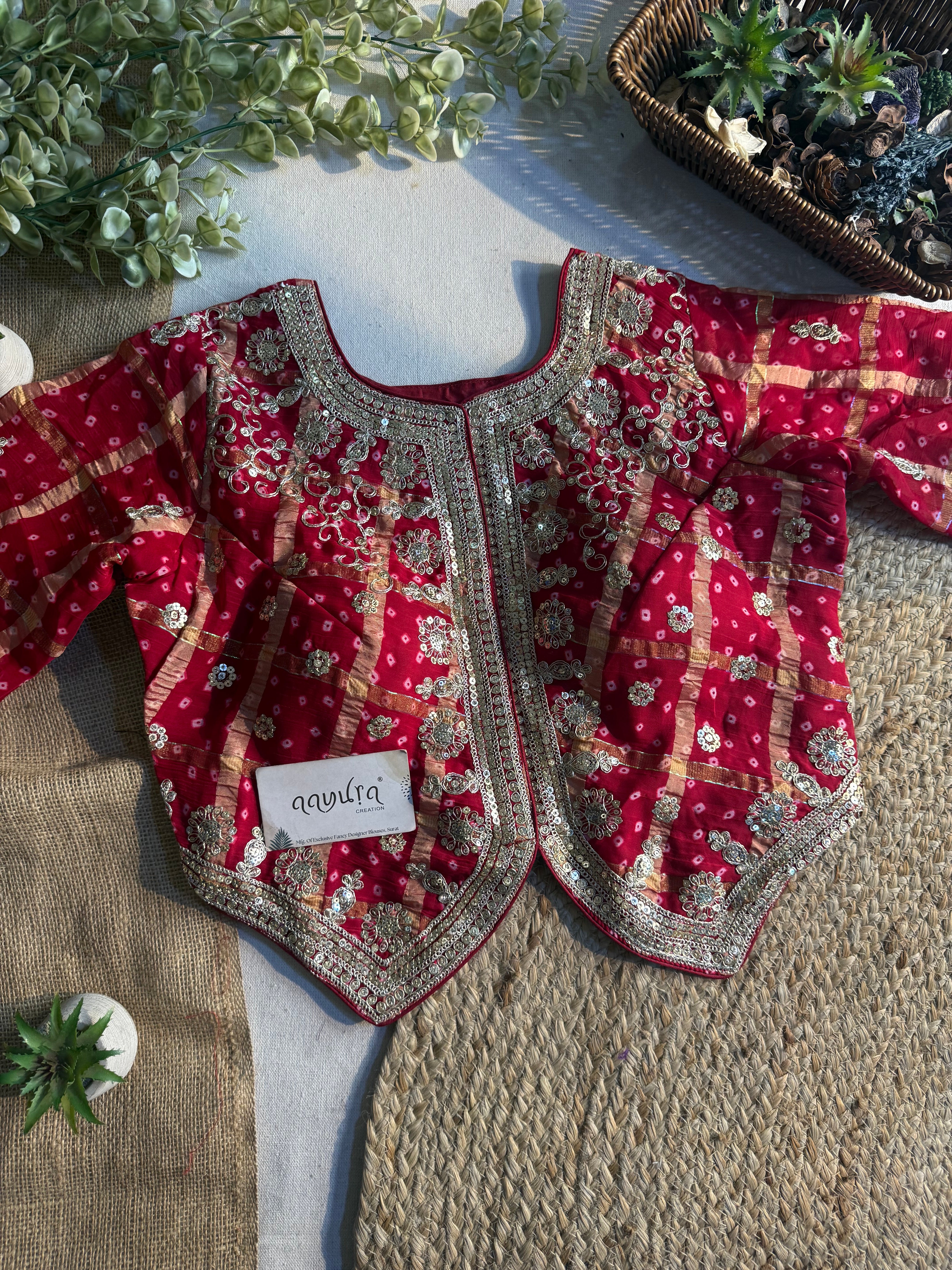 Bandhni Mehfil Blouse
