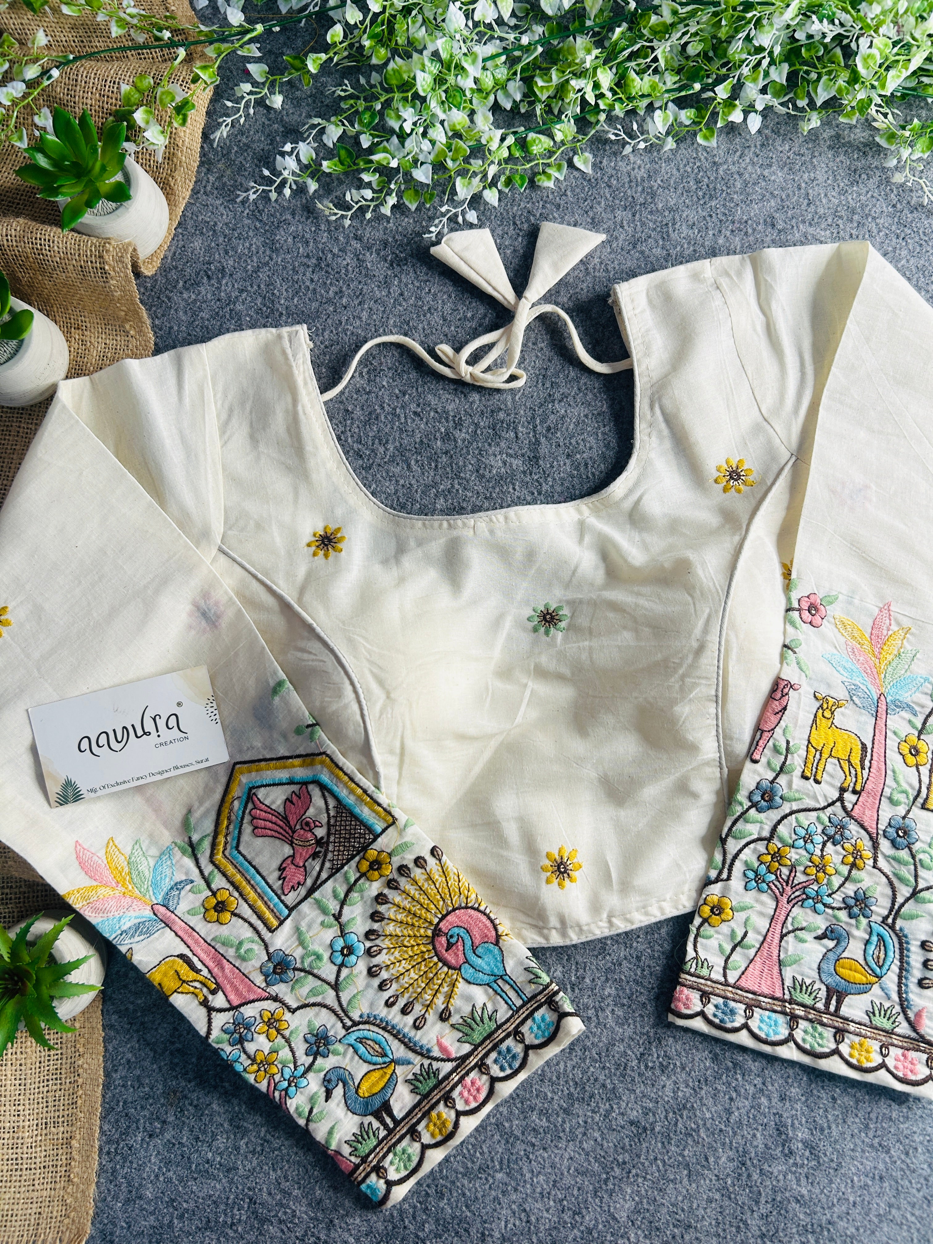 Khadi Full Sleeves Blouse