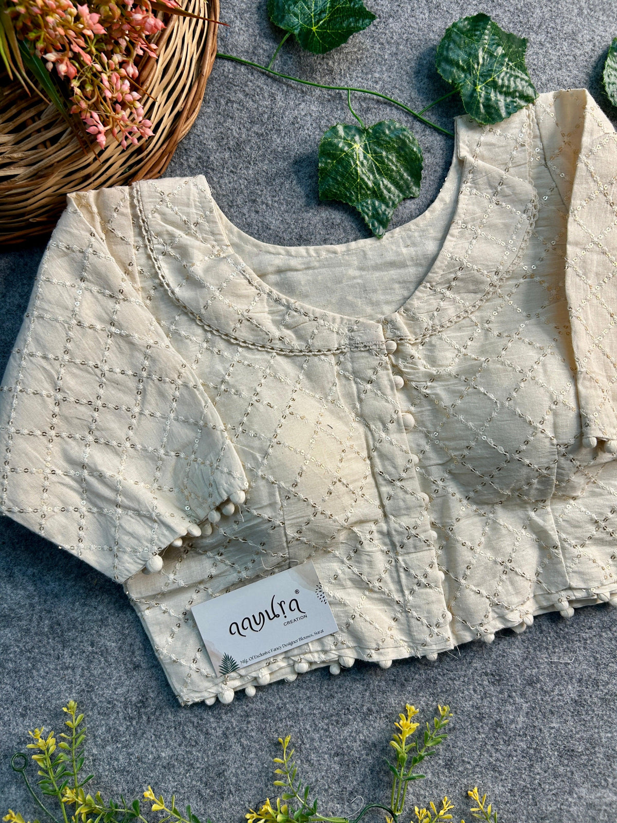 Cotton Collar Blouse