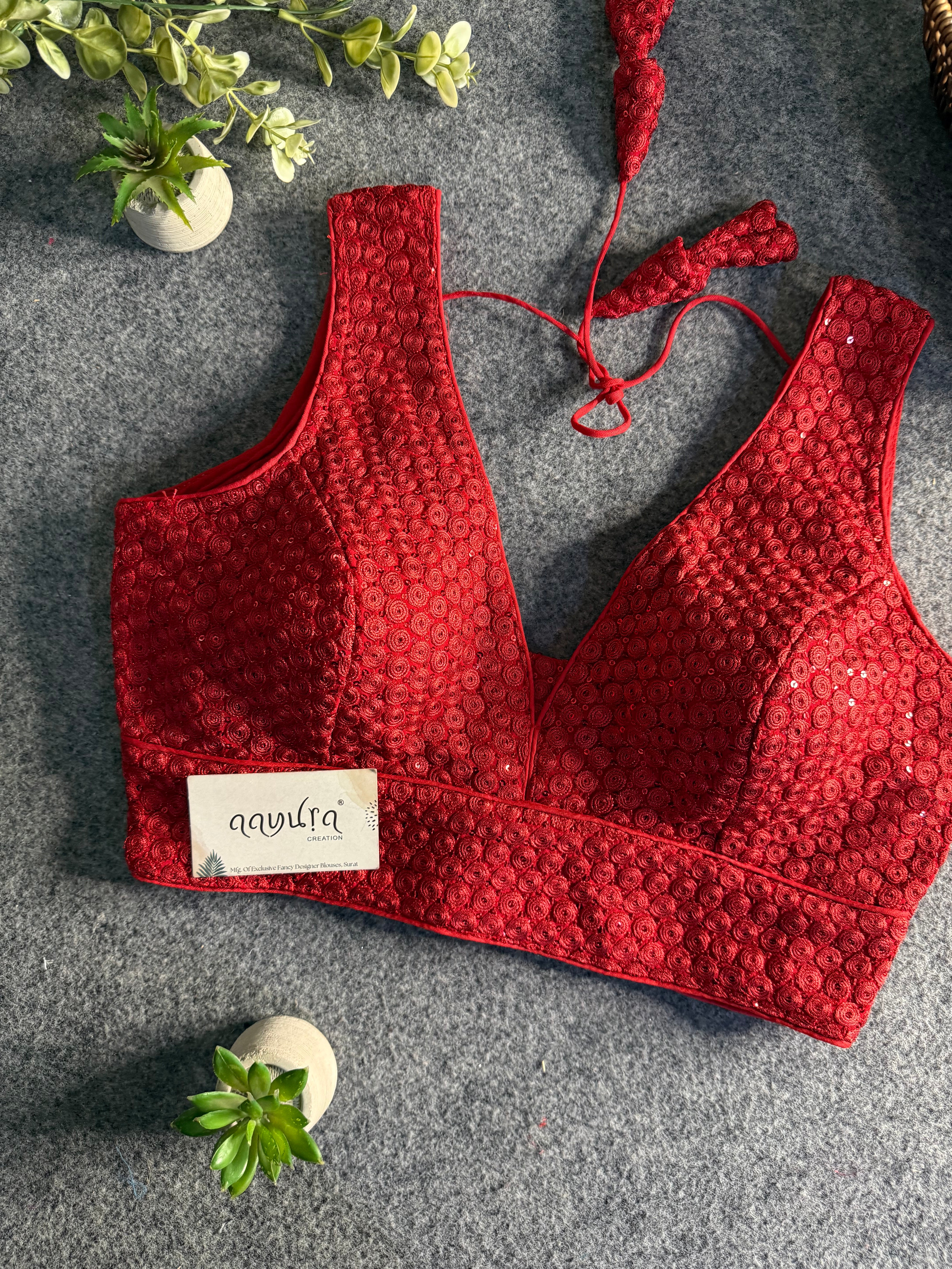 Divine Sequence Partywear Blouse