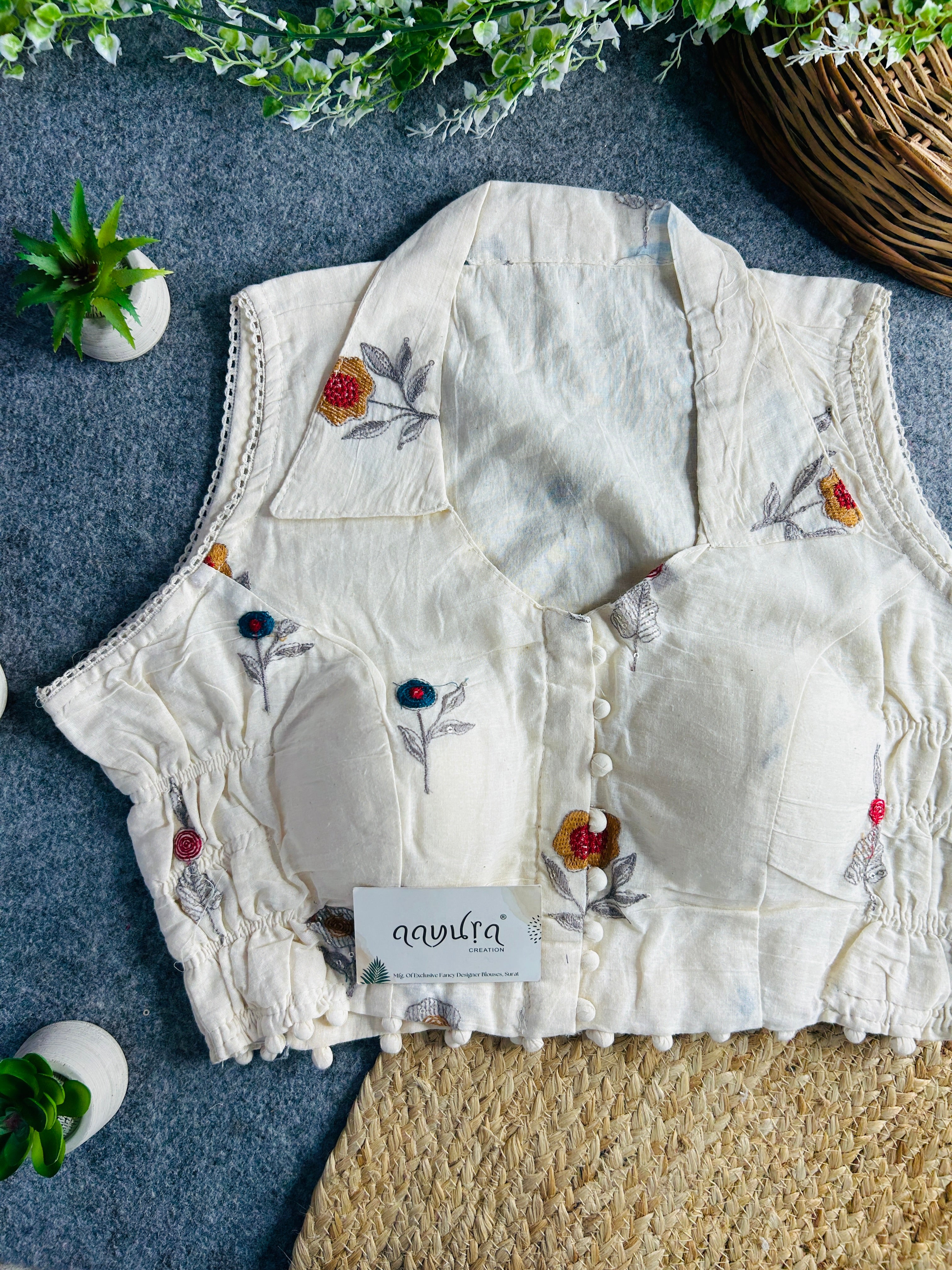 Khadi Stretchable Blouse