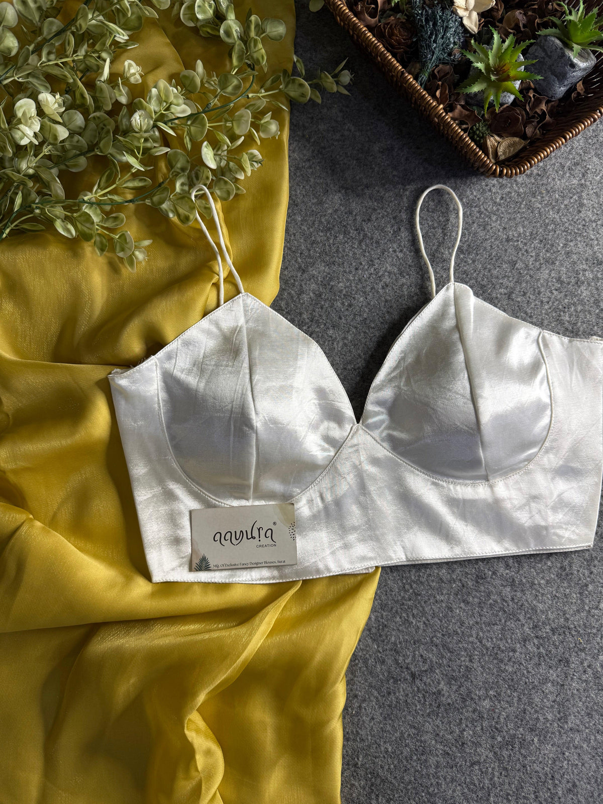 Midnight Bloom Satin