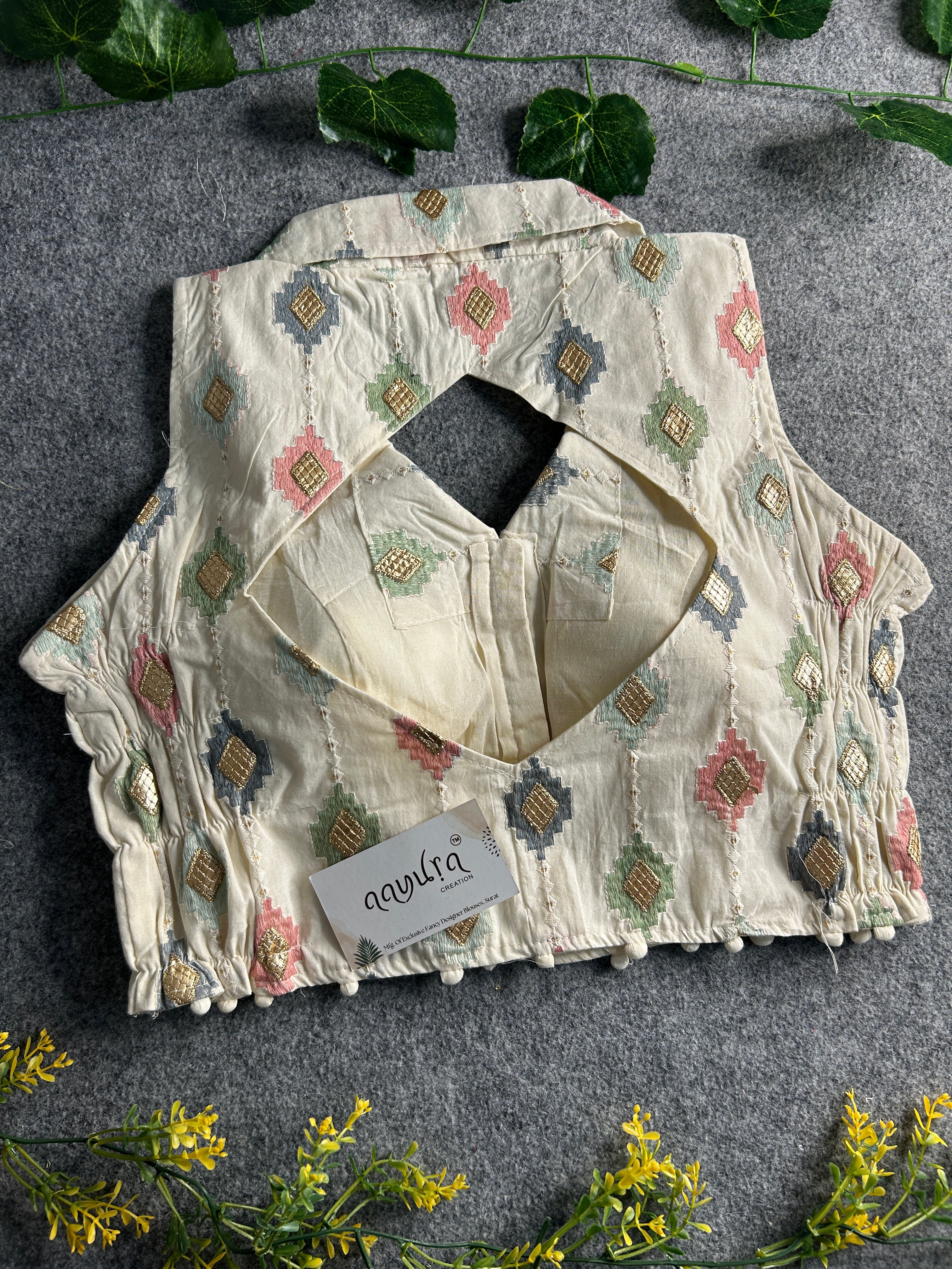 Khadi Stretchable Blouse