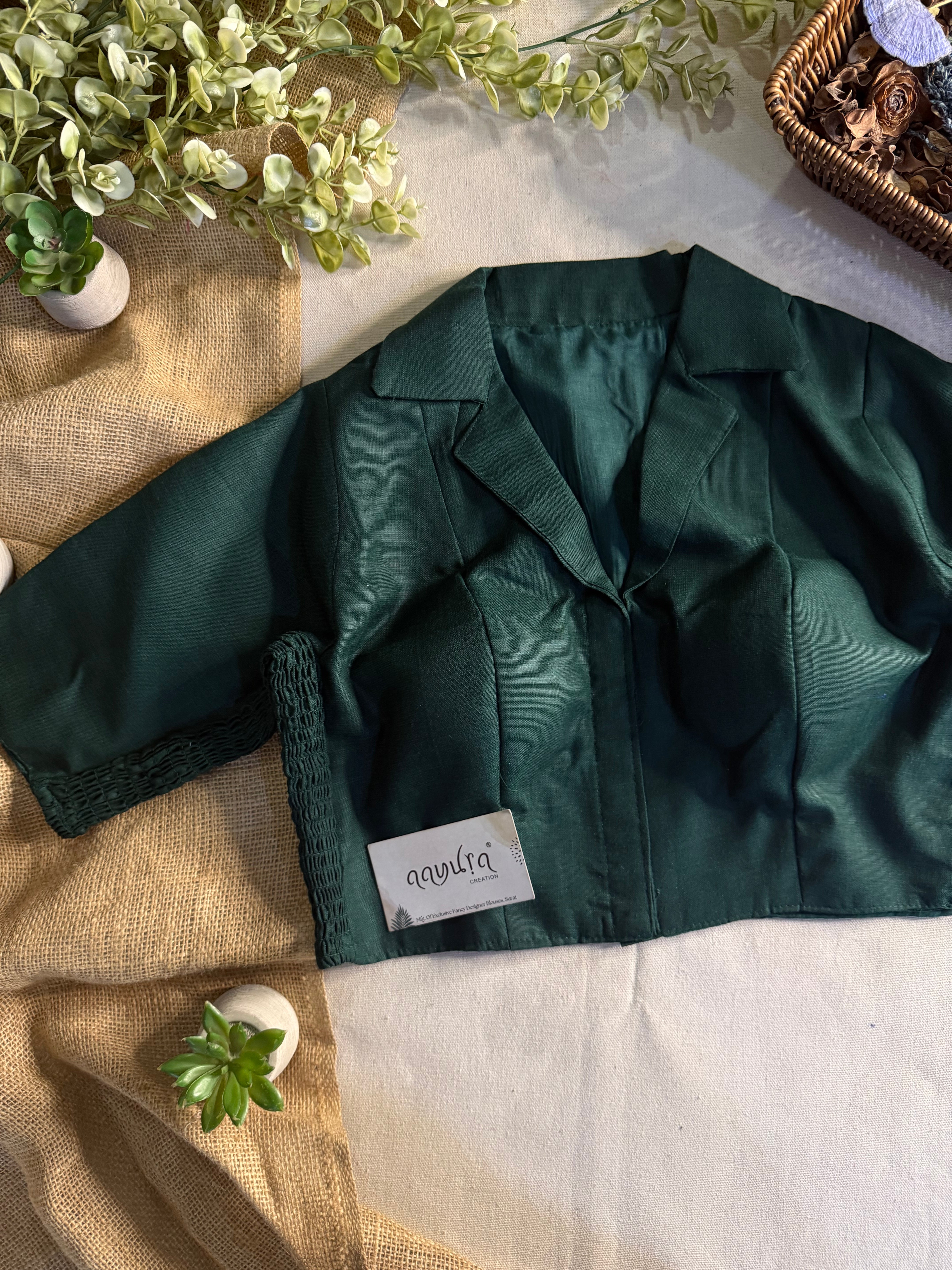 Comfort Fit Cotton Coller Blouse