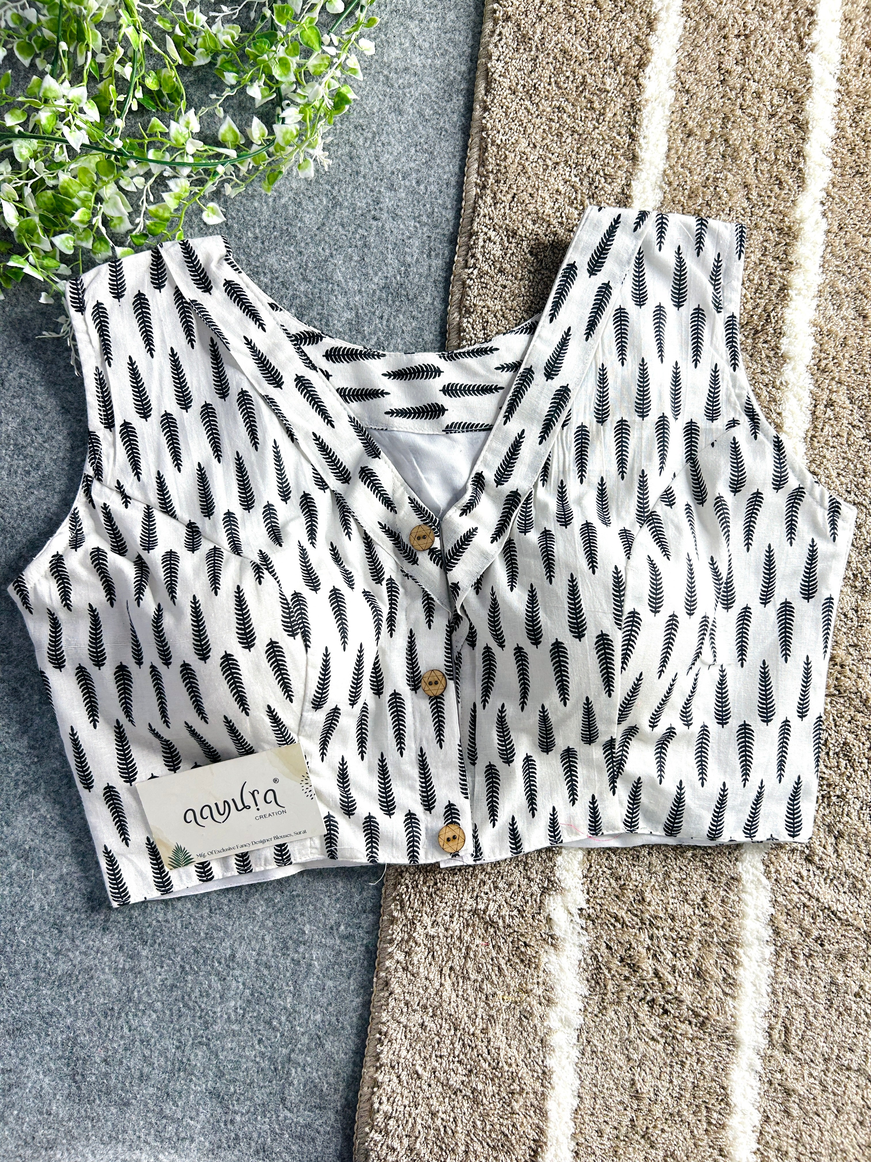 Cotton Coller Blouse