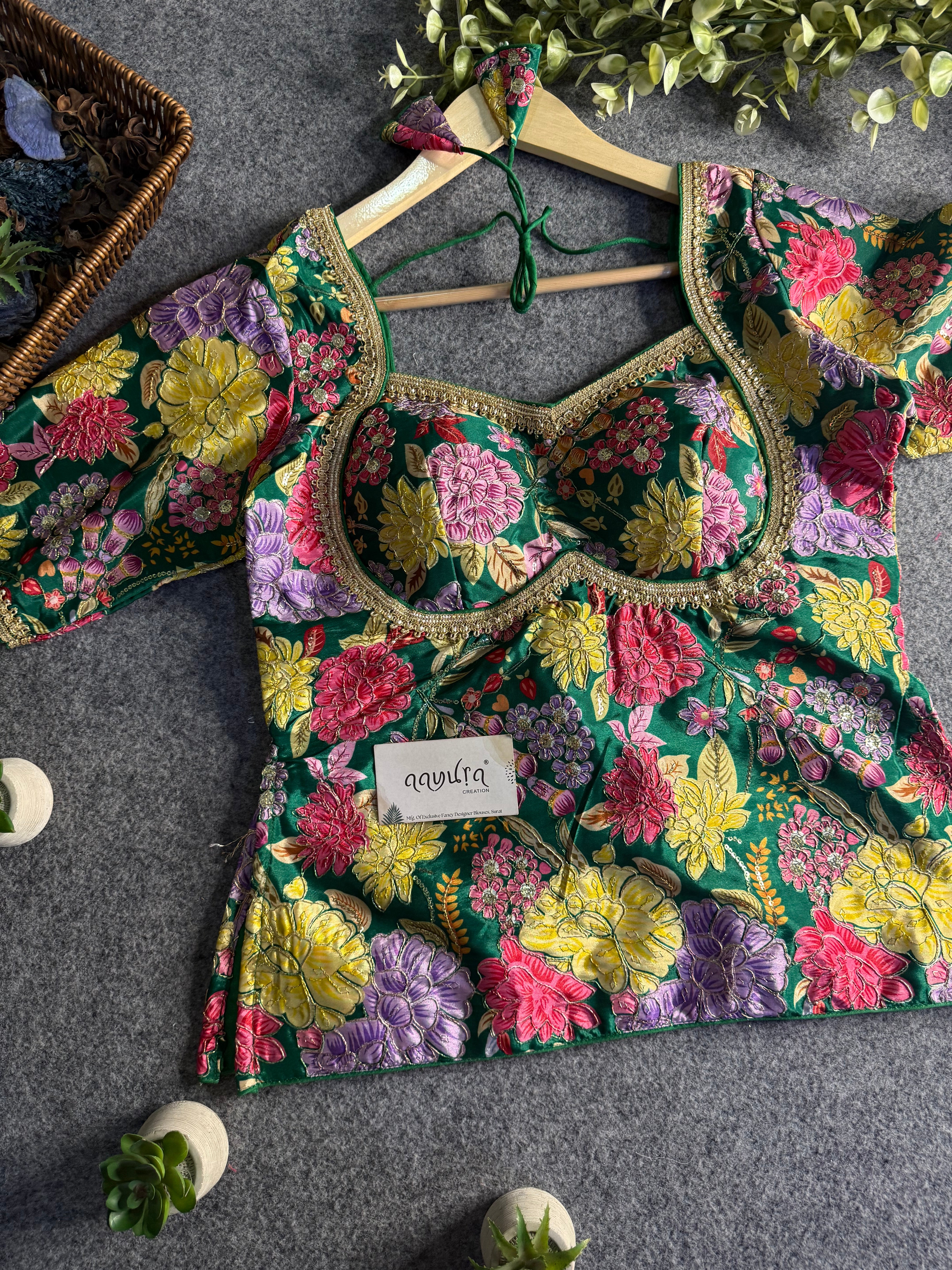 Riva Crepe Silk Peplum Blouse