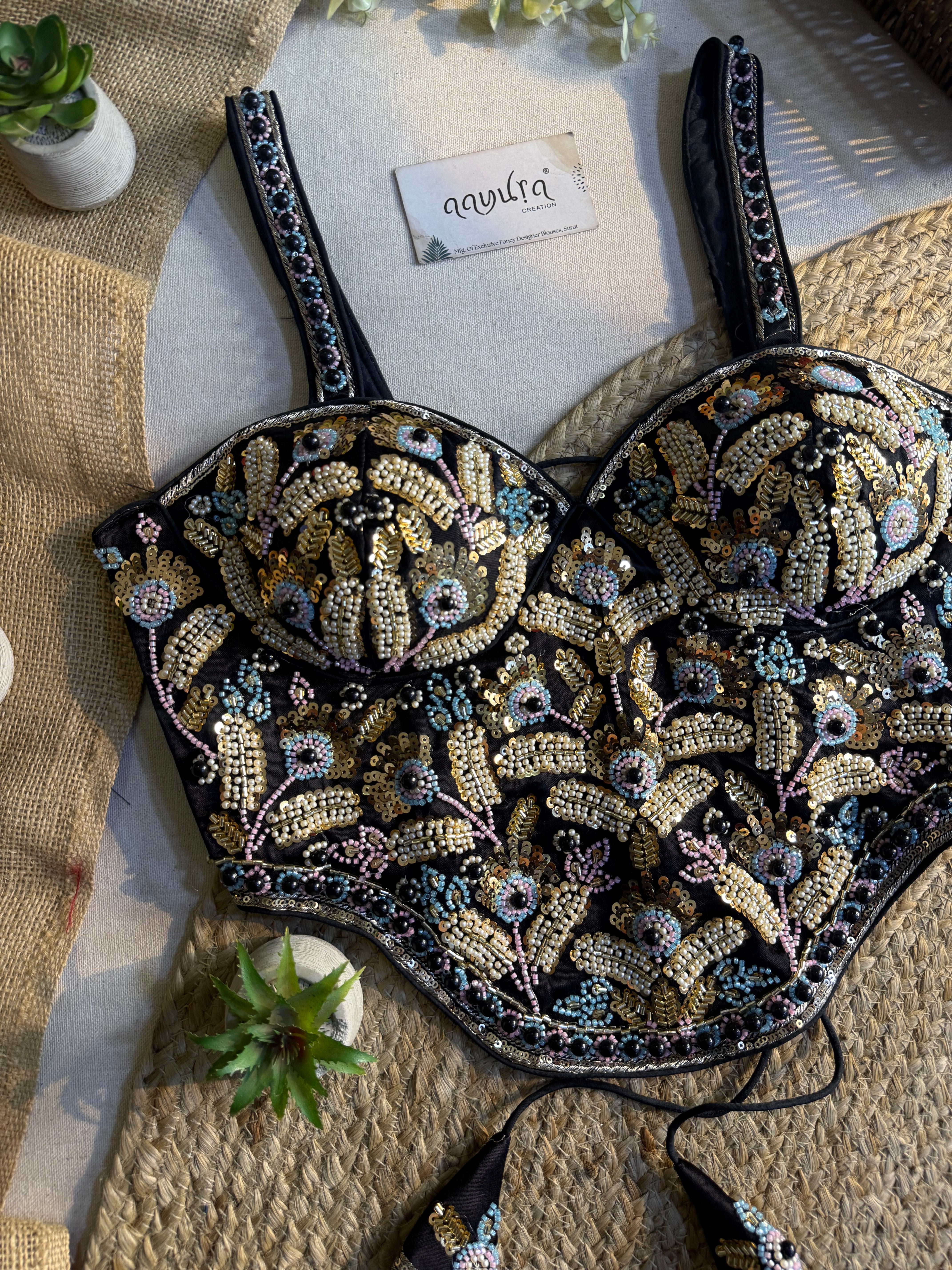 Aarvika Handcrafted Silk Co-Ord Blouse