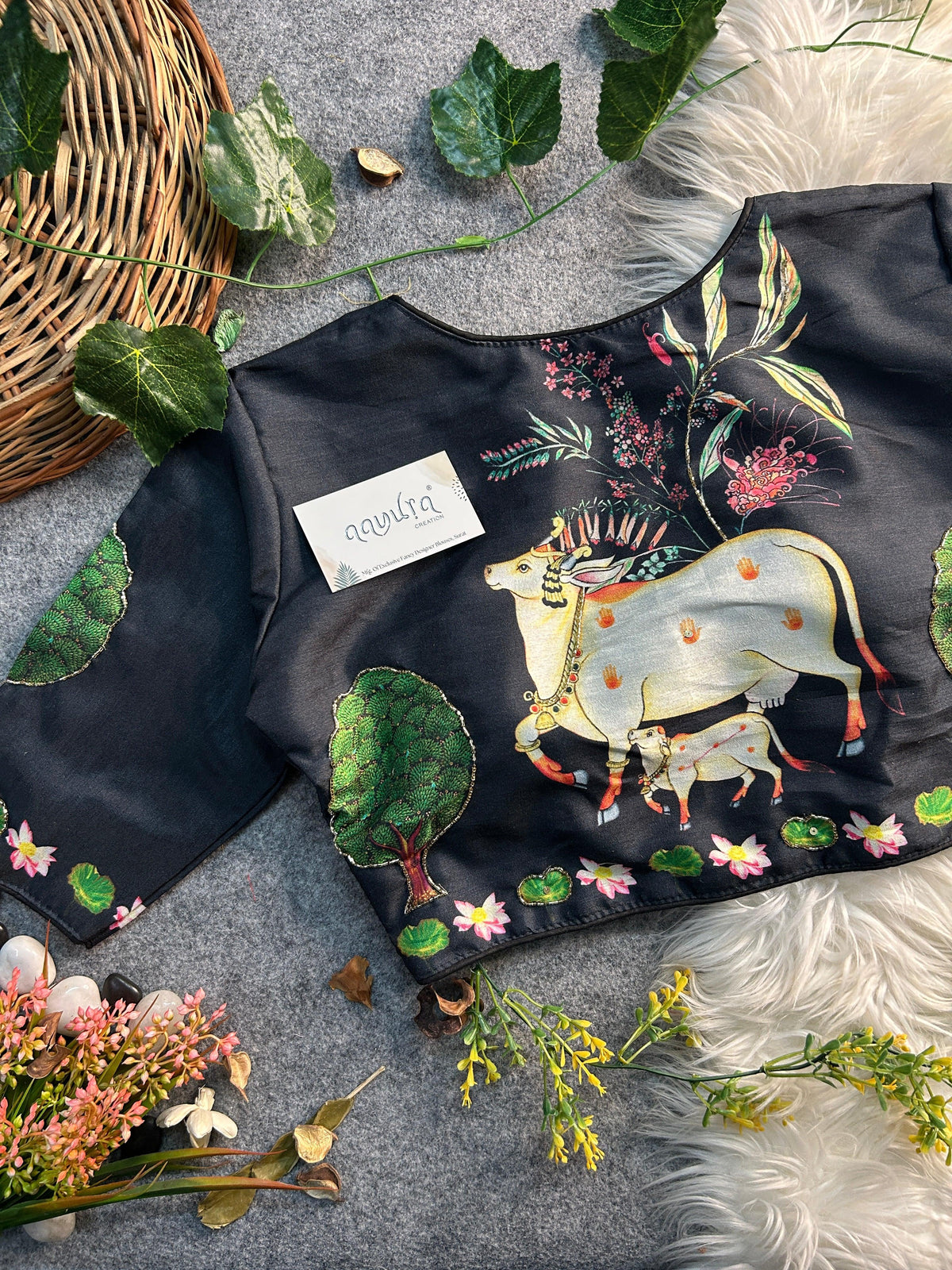 Cow Print Blouse