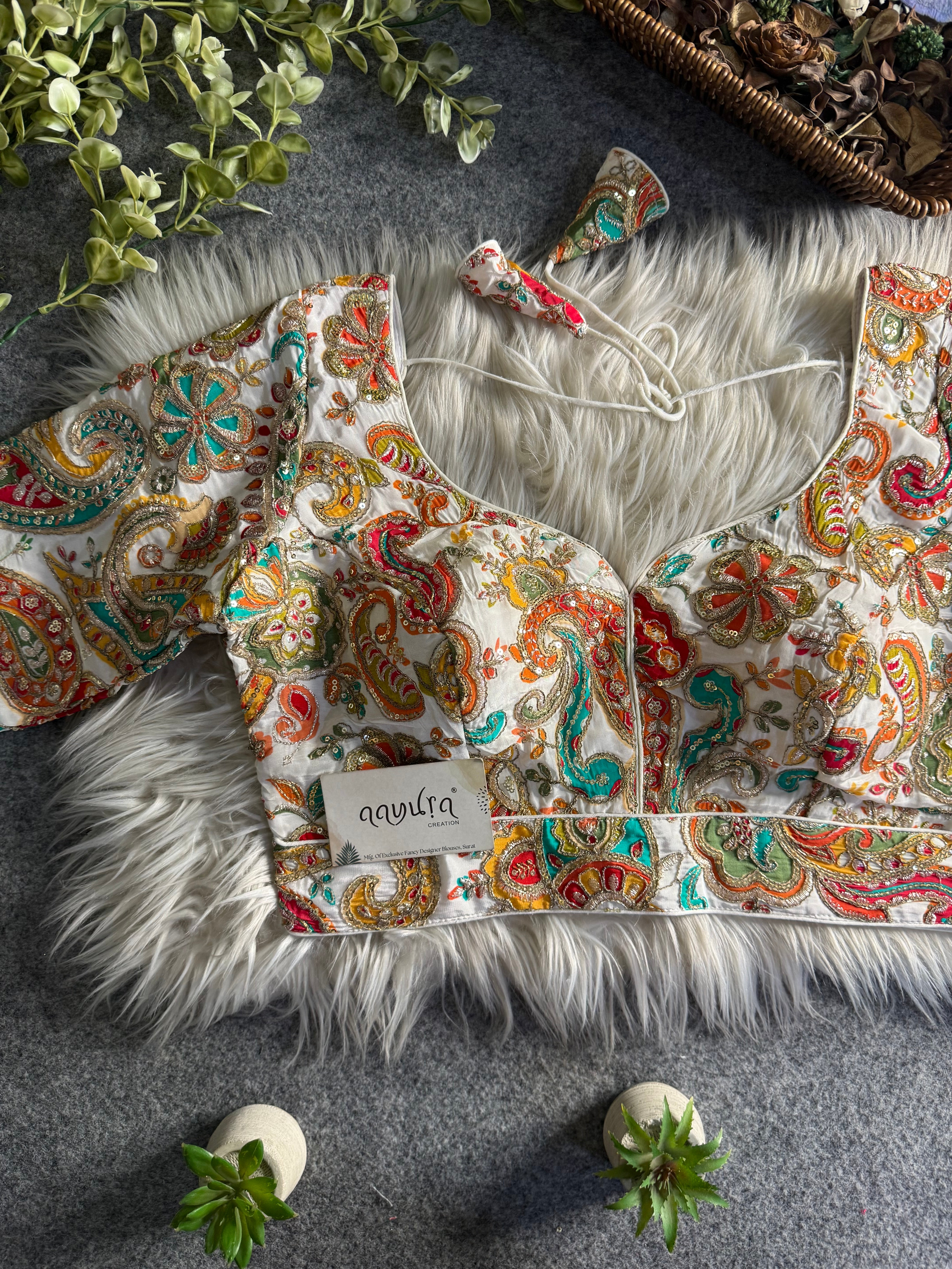 Elbow Sleeves Position Work Blouse