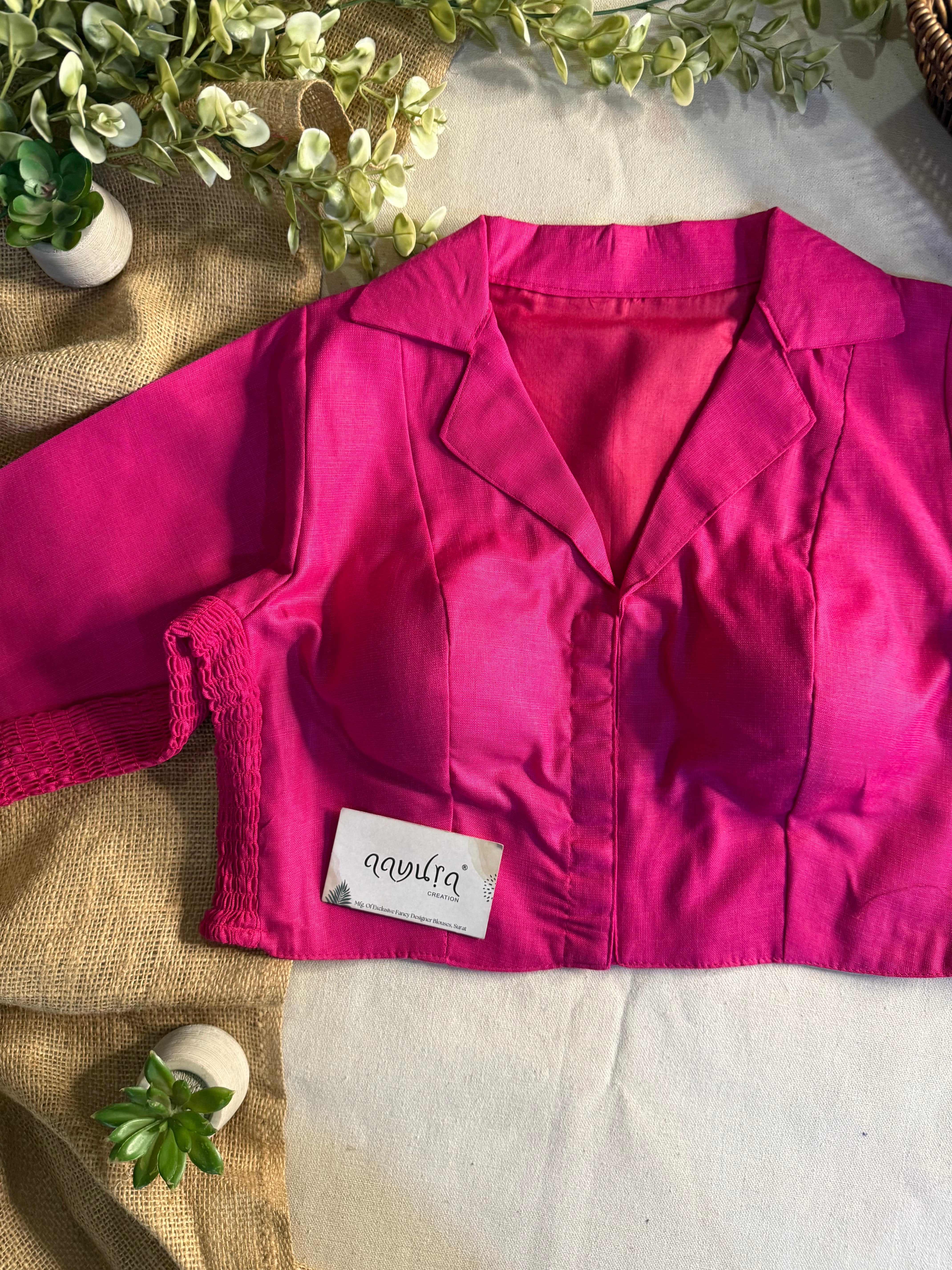 Comfort Fit Cotton Coller Blouse