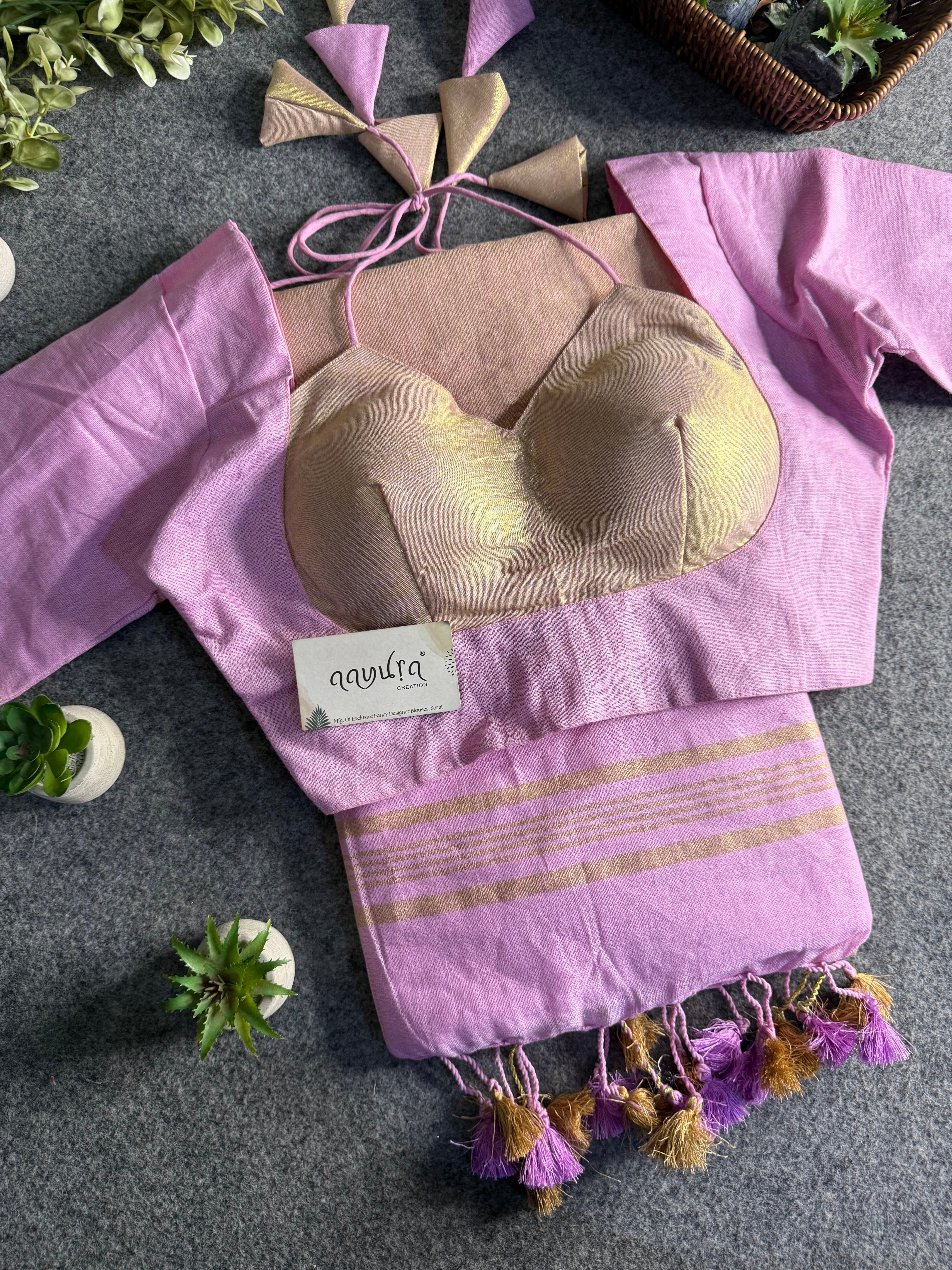 Handwoven Linen Grace Saree