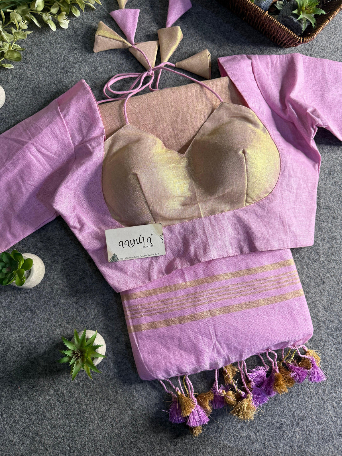 Handwoven Linen Grace Saree