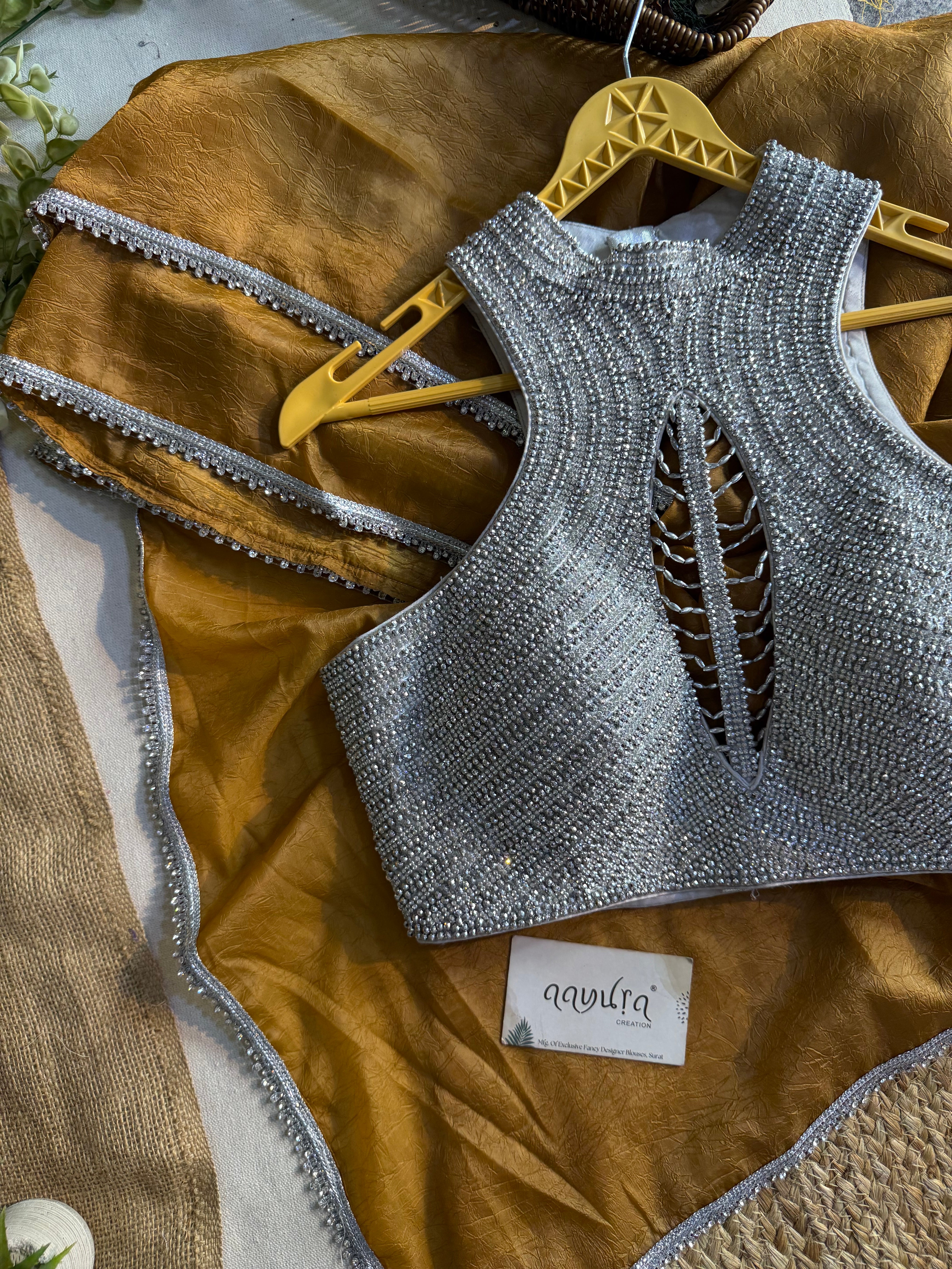 Imperial Pearl Saree Set