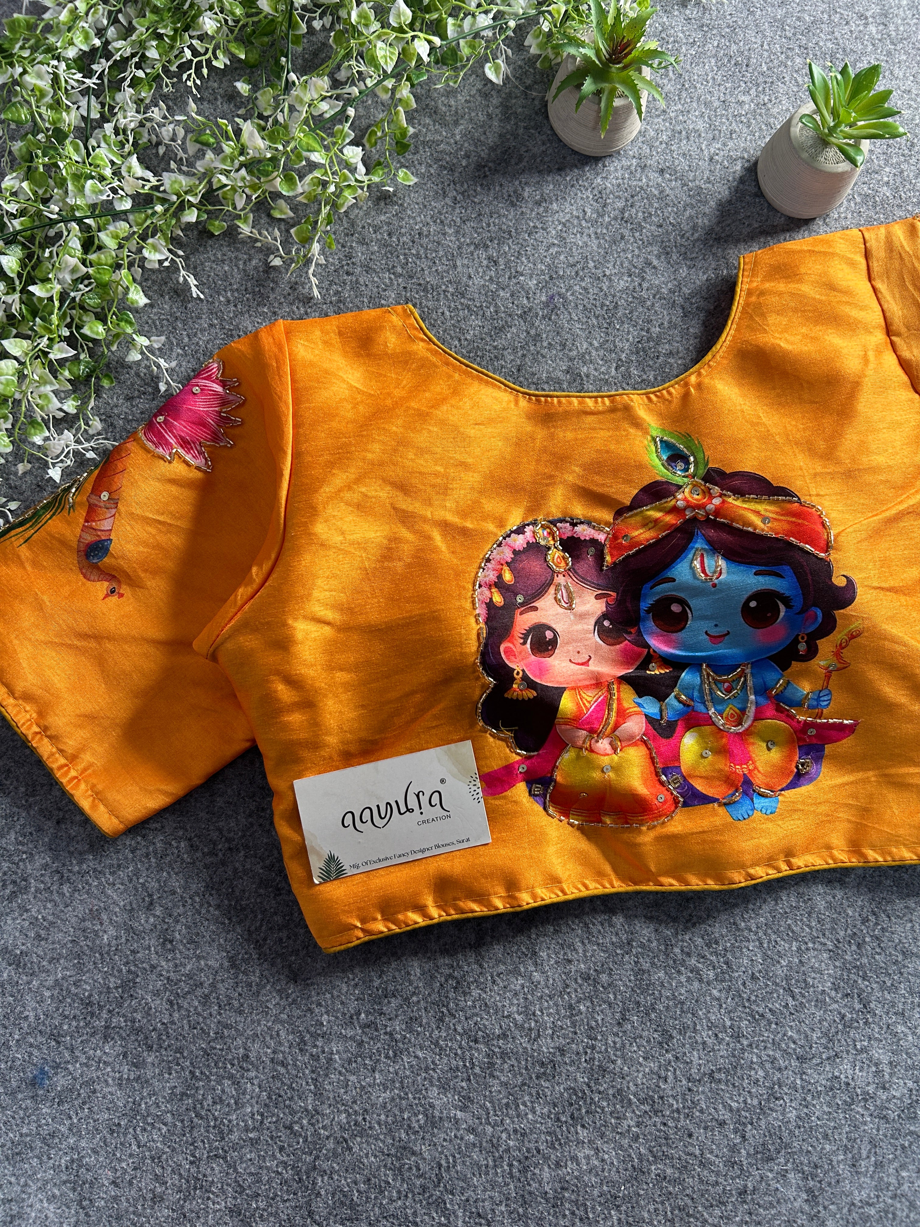 Krishna Radha Print Blouse
