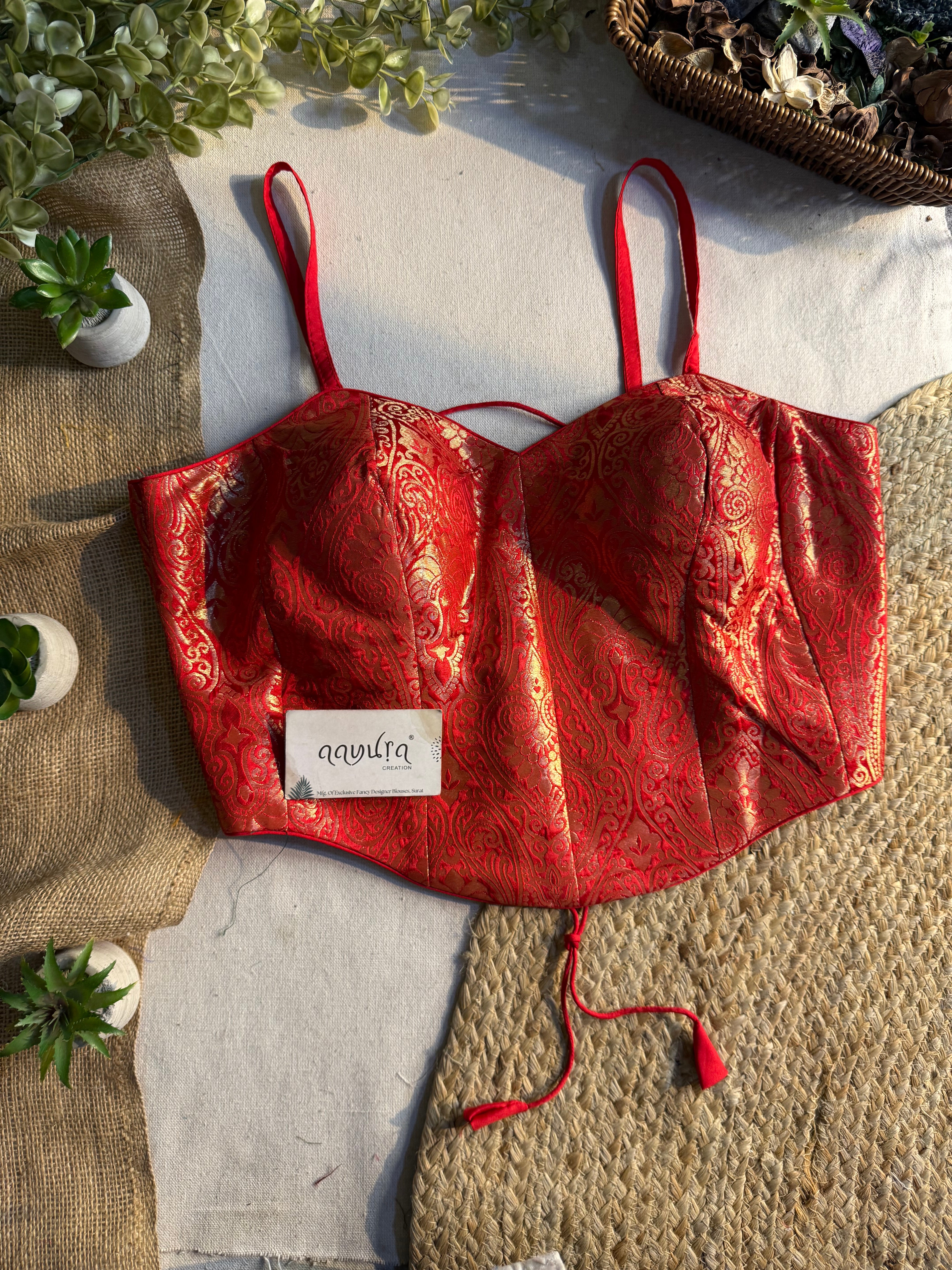 Banarasi Backless Blouse