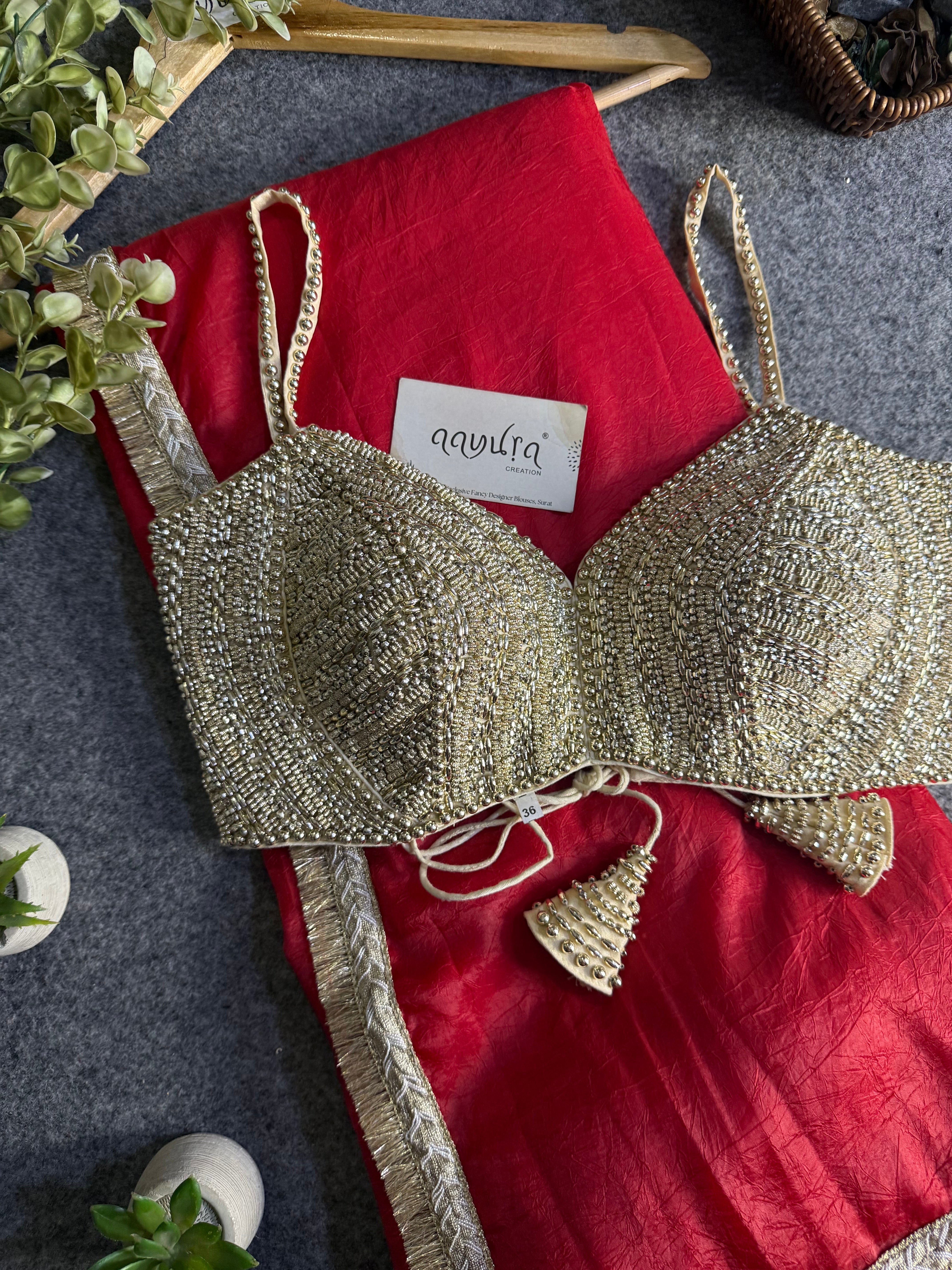 Regal Handcrafted Silk Saree Set