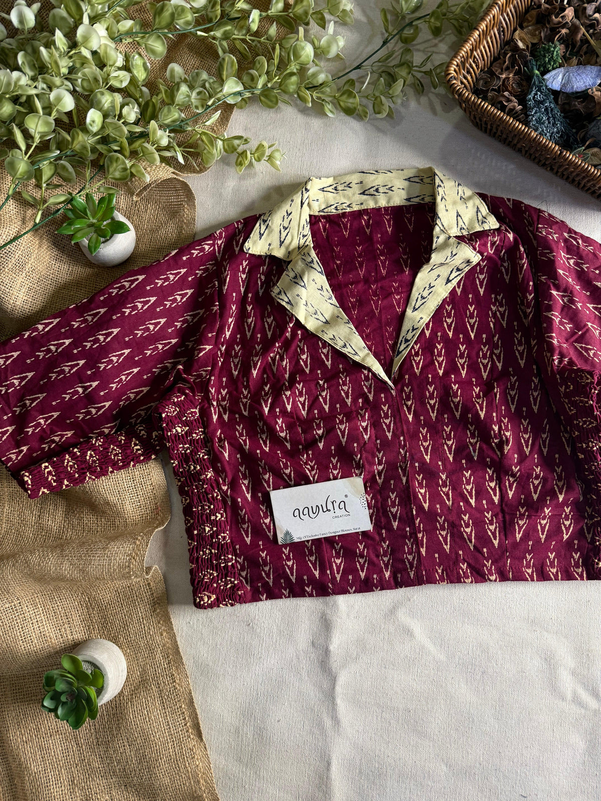Ajrakh Stretchable Blouse