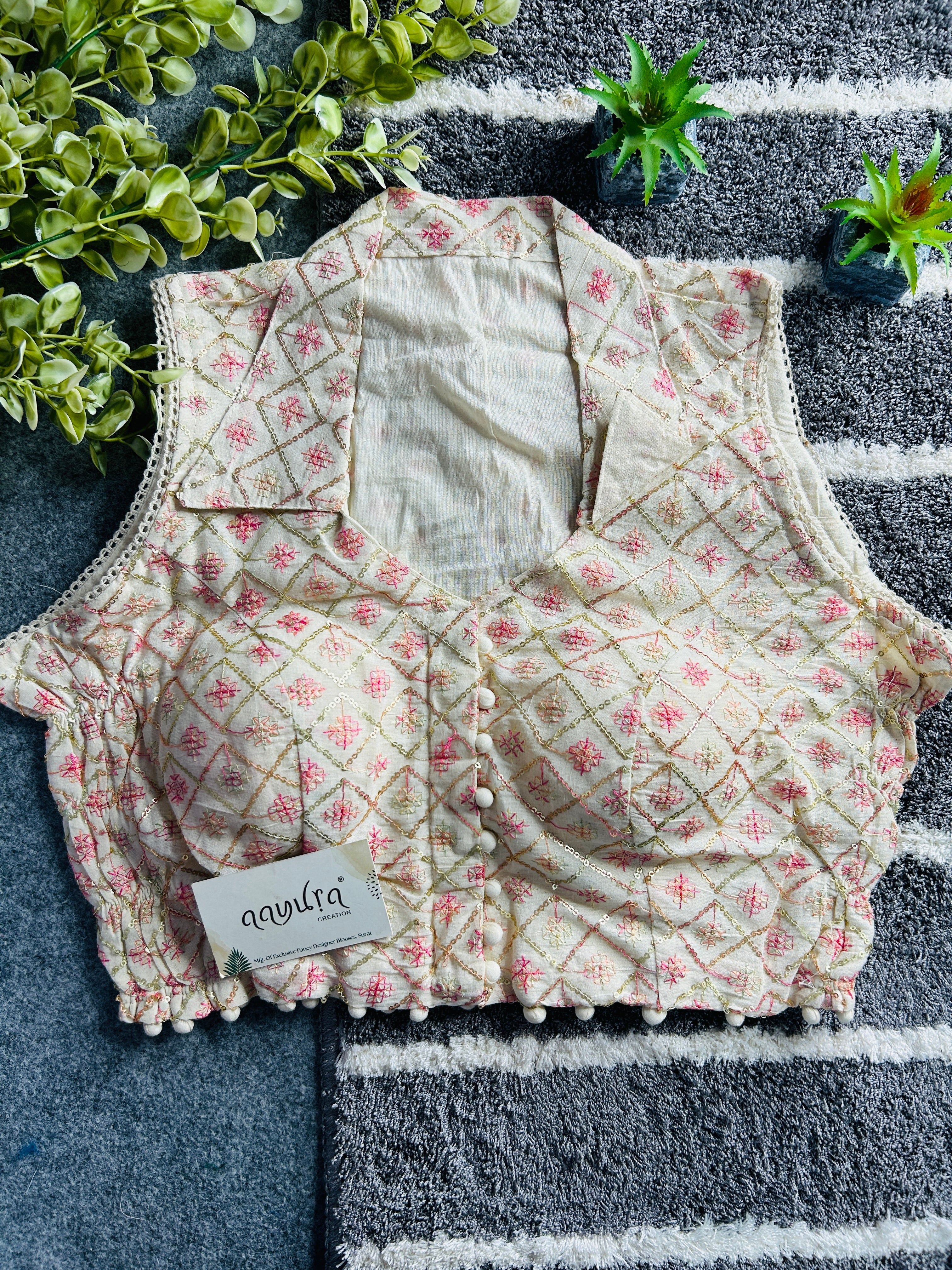 Khadi Stretchable Blouse
