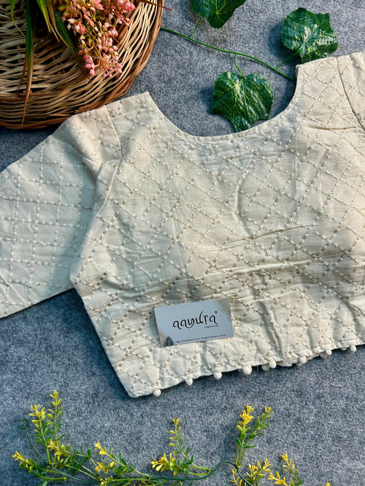 Cotton Collar Blouse
