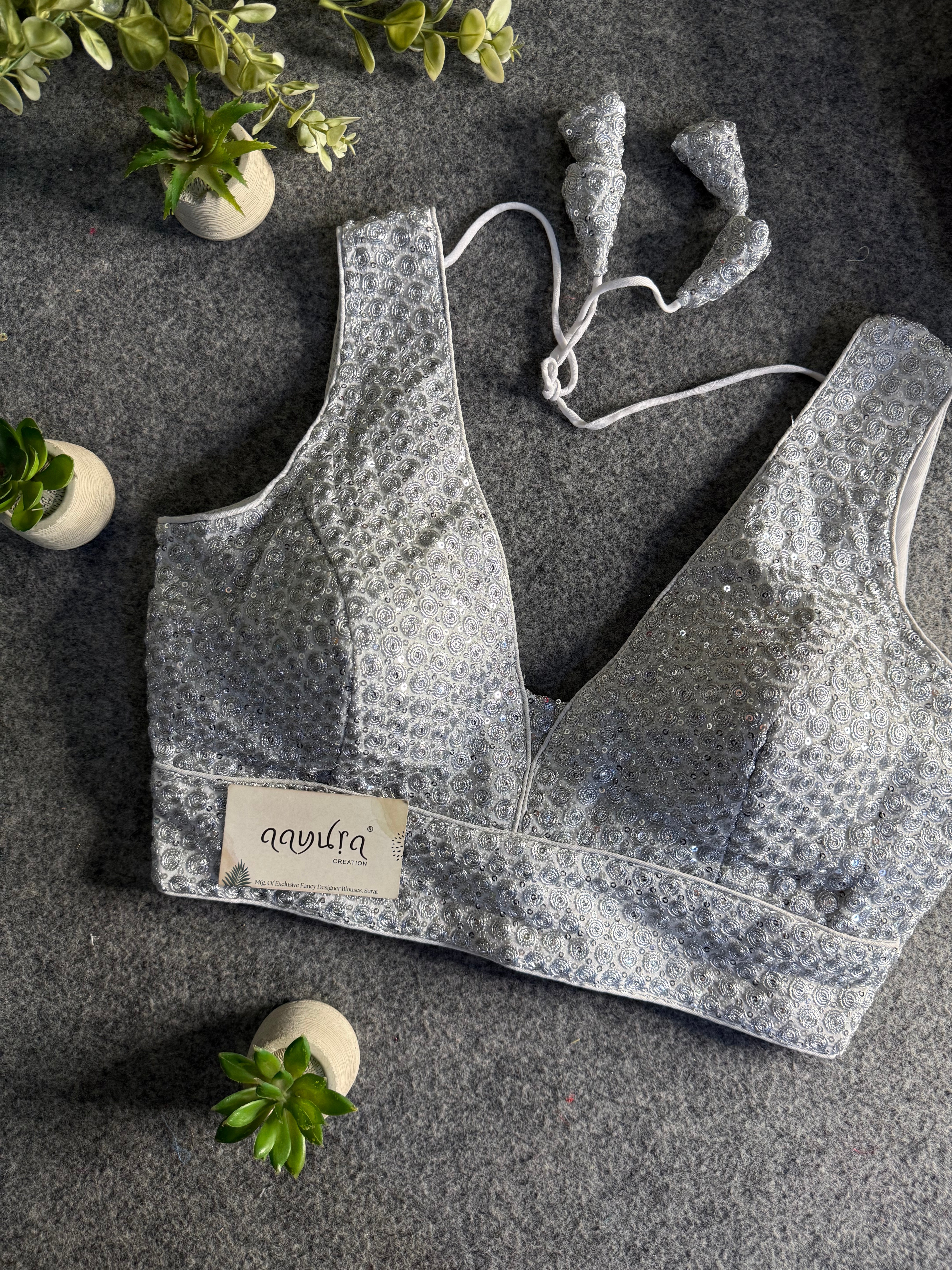 Divine Sequence Partywear Blouse