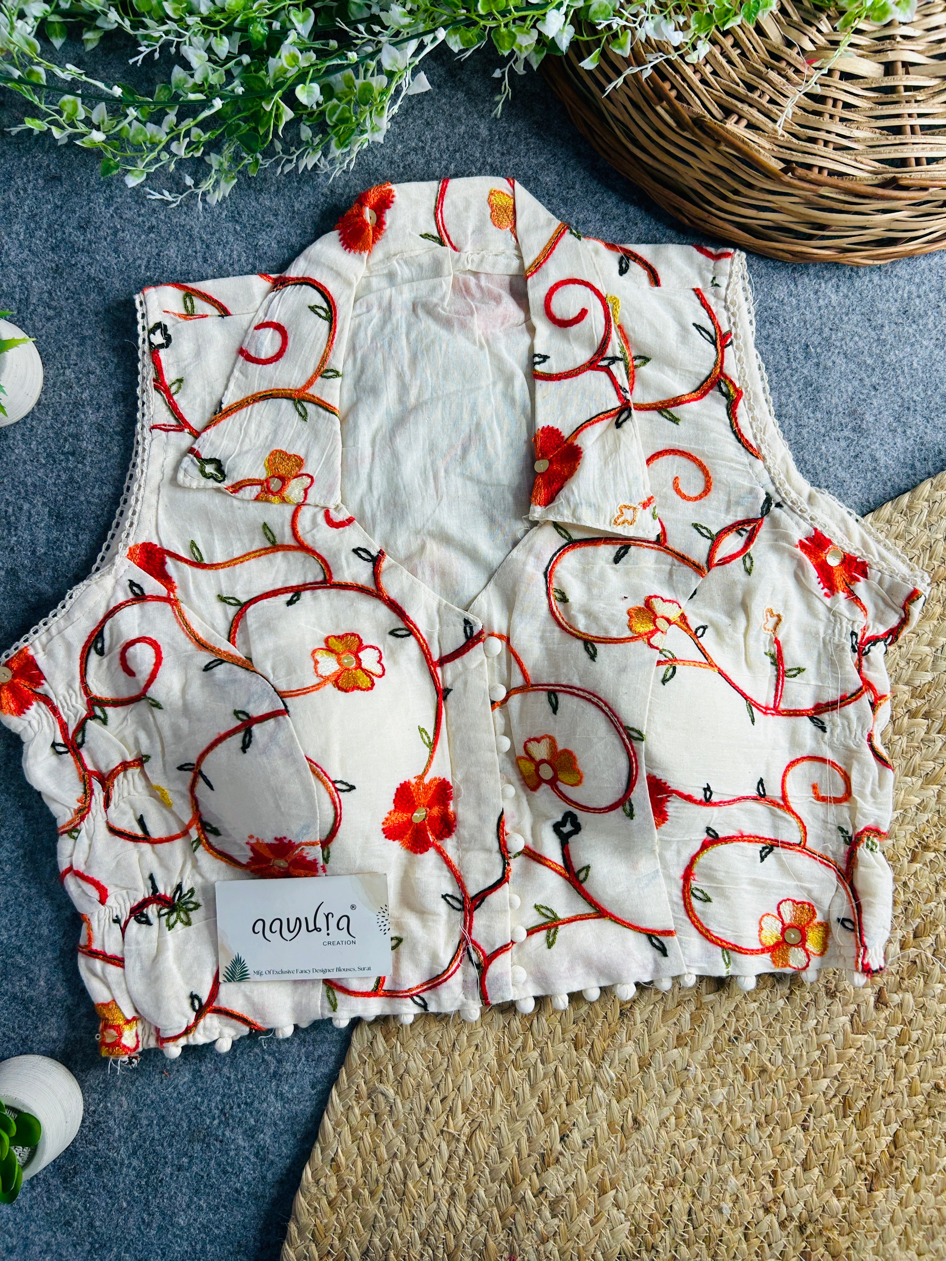 Khadi Stretchable Blouse