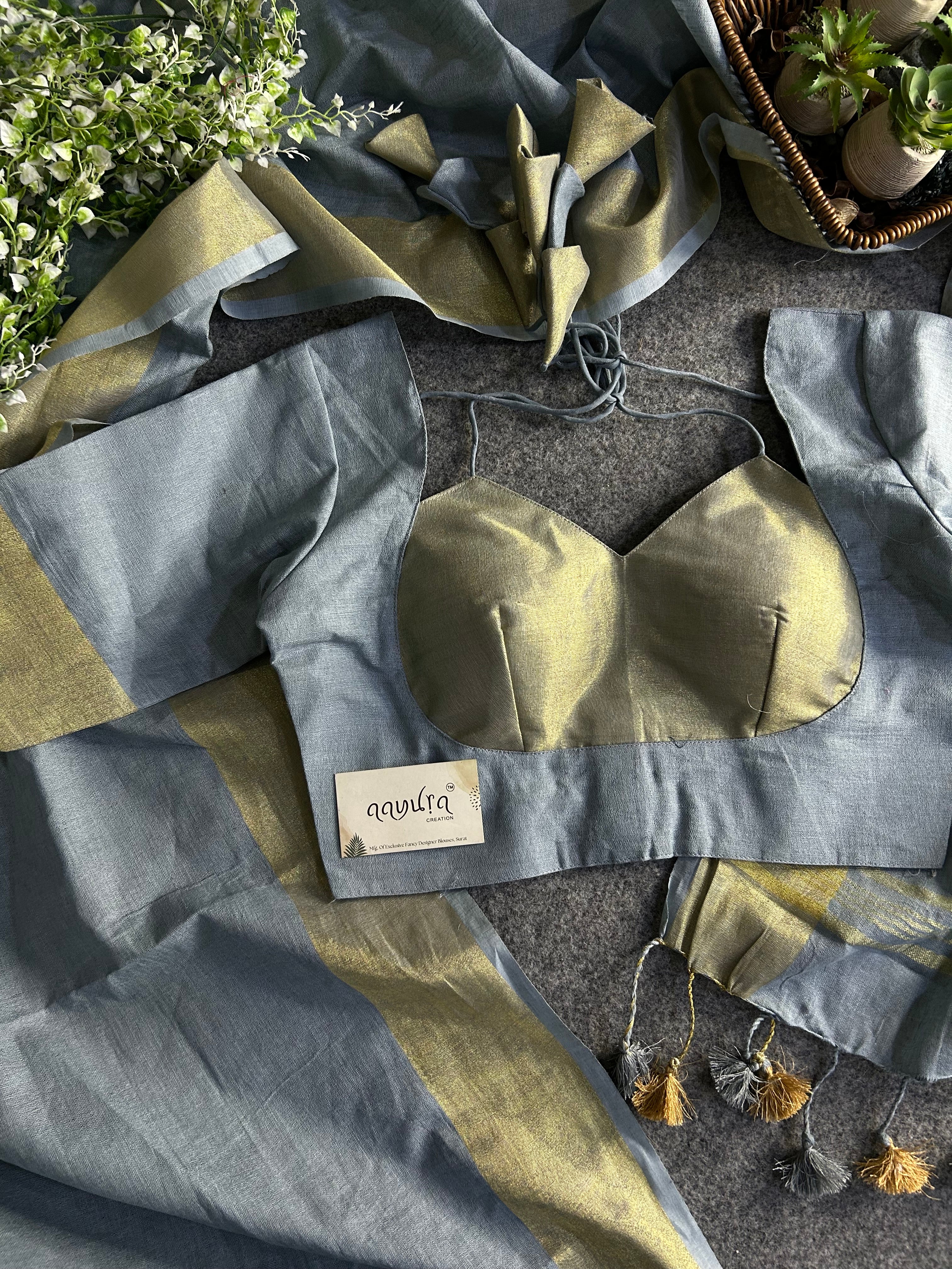 Handwoven Linen Grace Saree