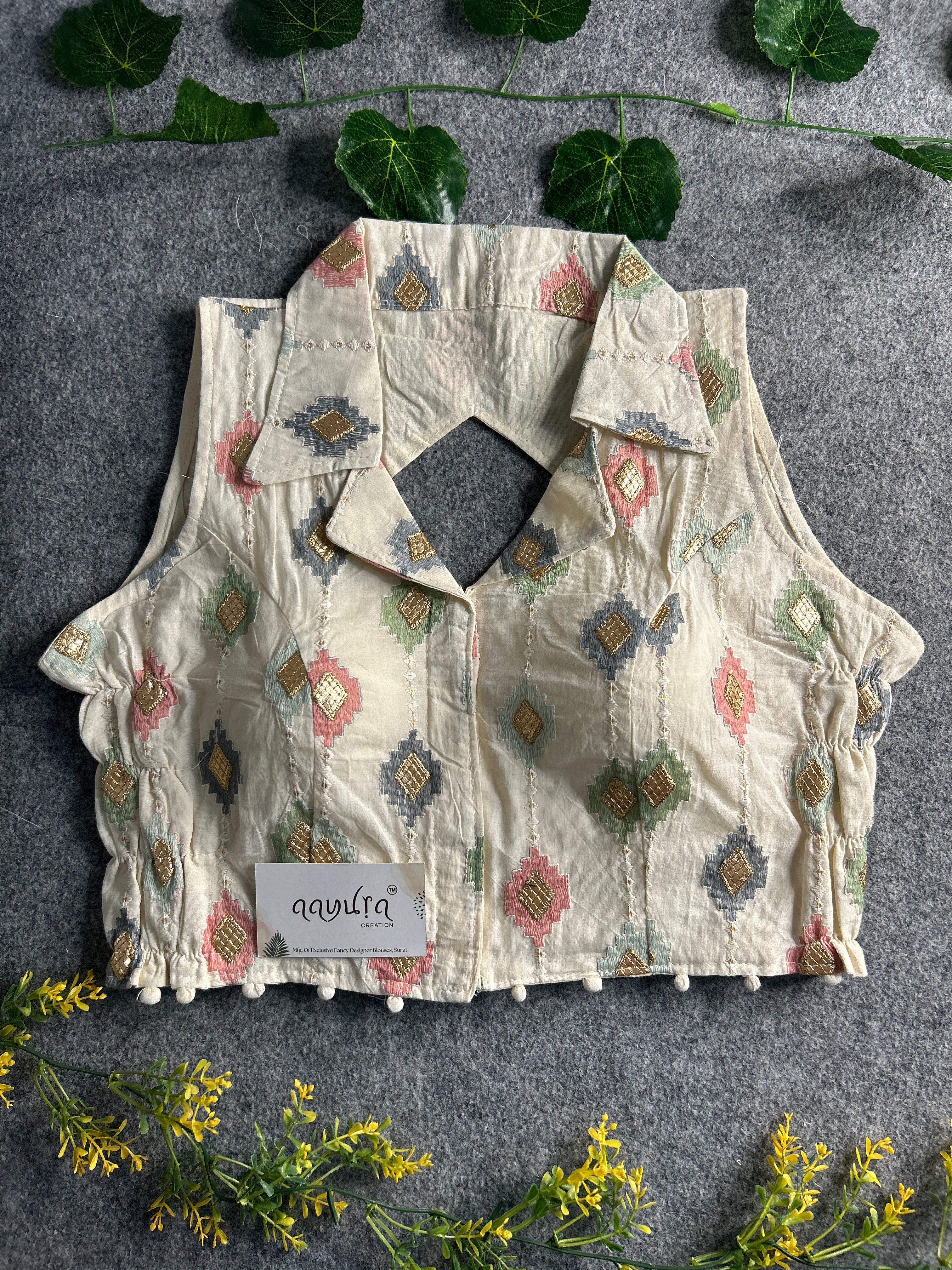 Khadi Stretchable Blouse