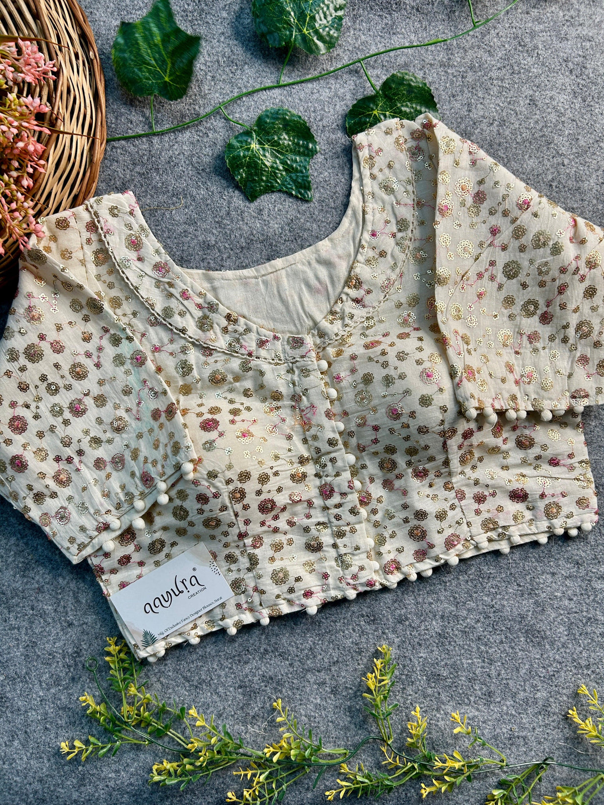 Cotton Collar Blouse