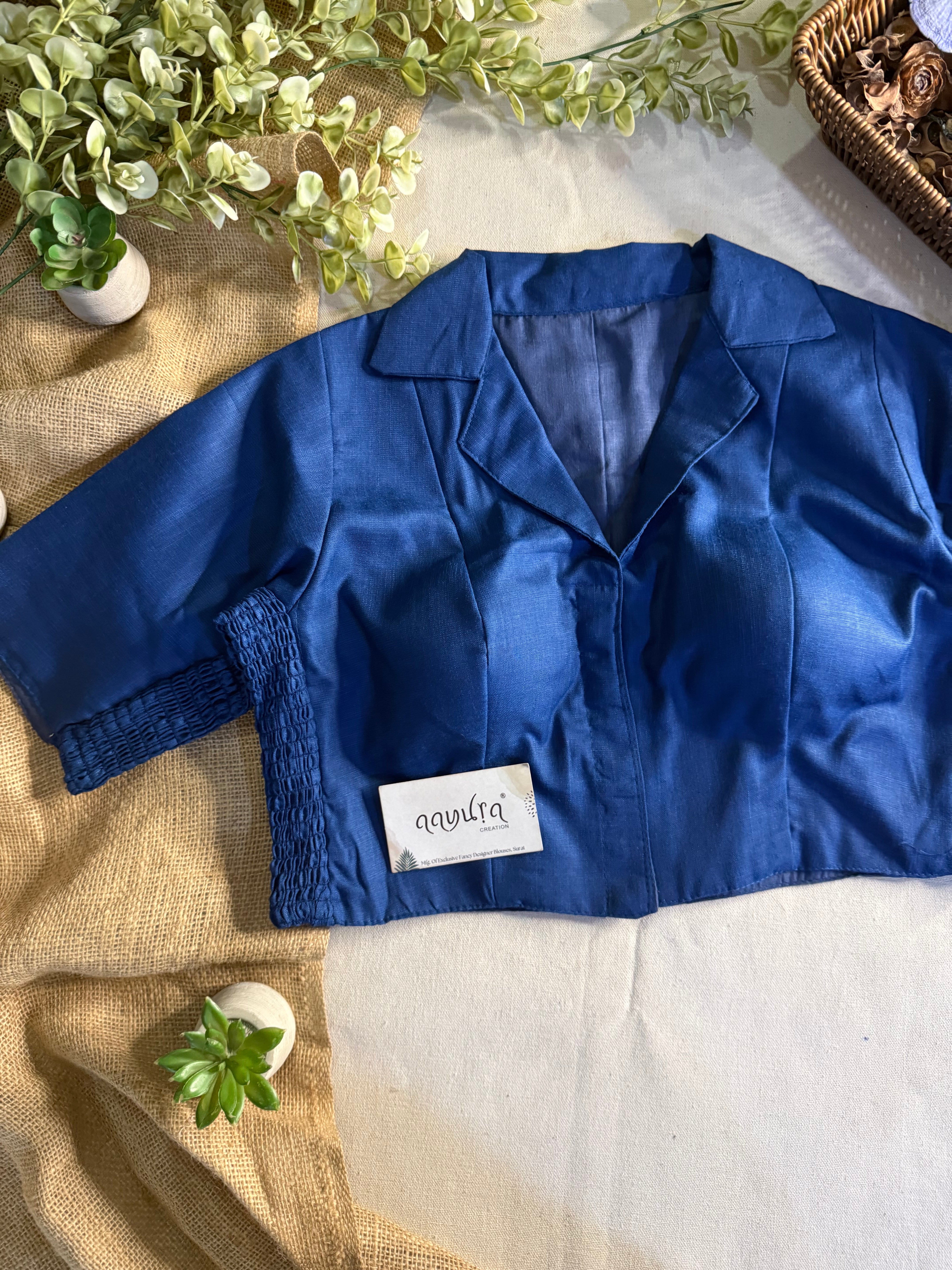 Comfort Fit Cotton Coller Blouse