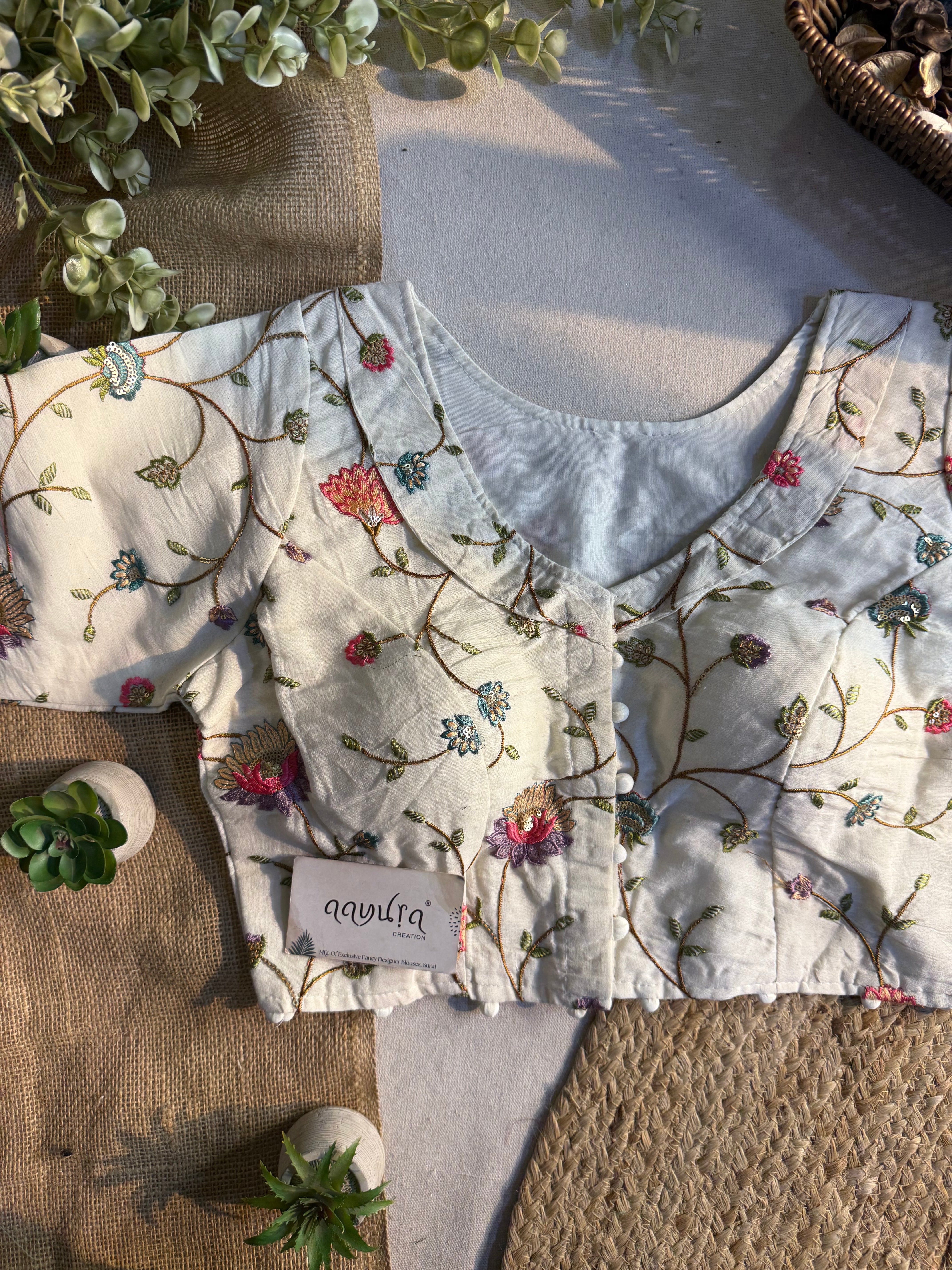 Cotton Coller Blouse