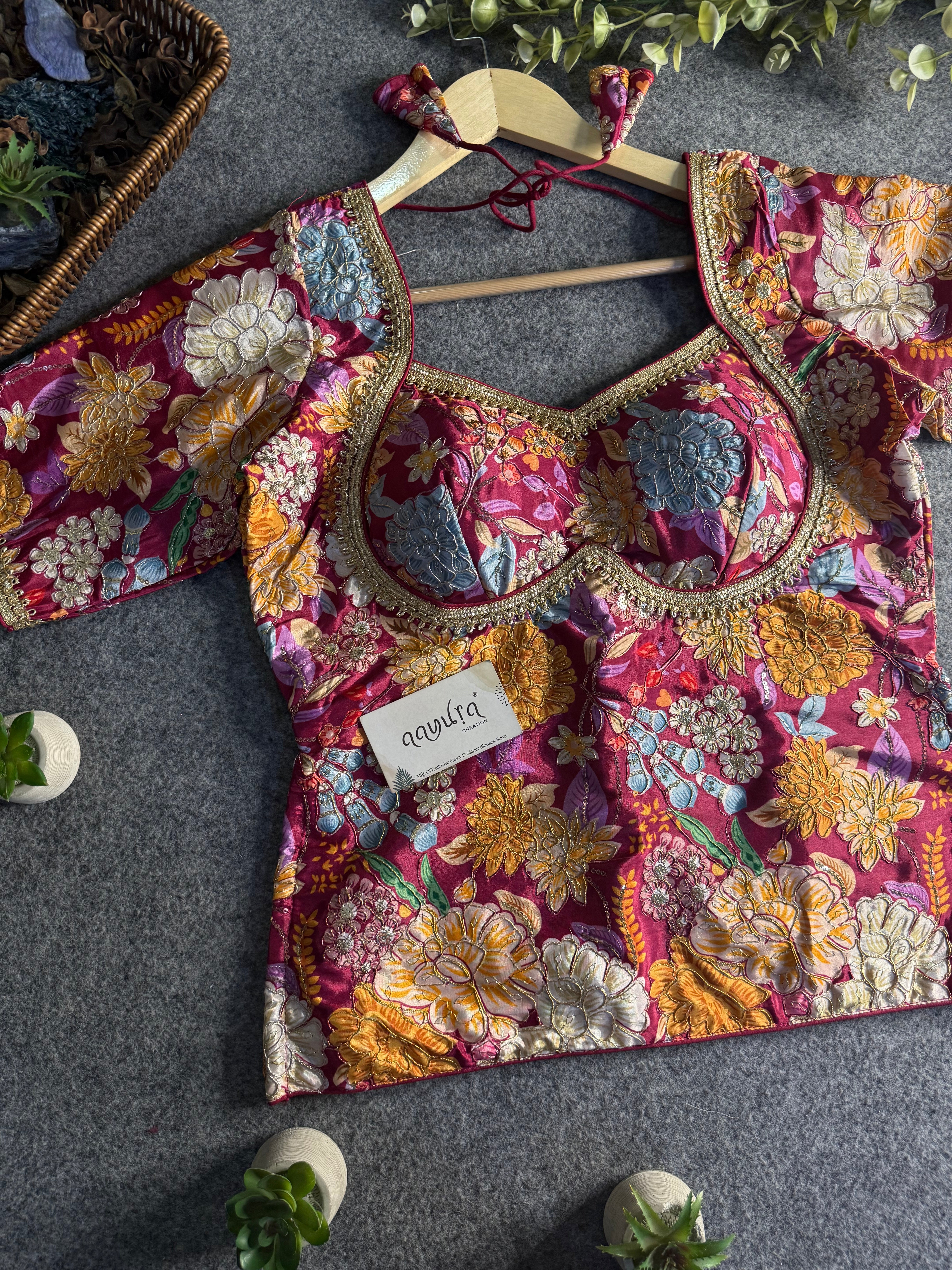 Riva Crepe Silk Peplum Blouse