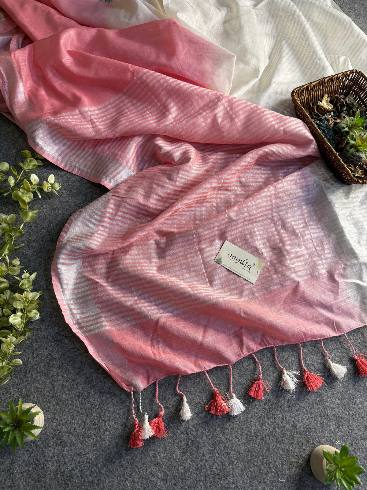 Linen Duo Saree